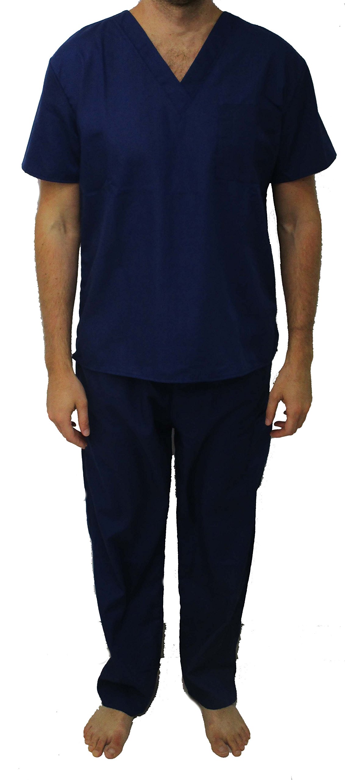 Tropi 33300M Navy Blue Unisex Medical Scrub Set - Comfortable & Durable Scrubs for Doctors, Nurses & Healthcare Professionals - Perfect for Hospitals, Clinics & Medical Work Environments
