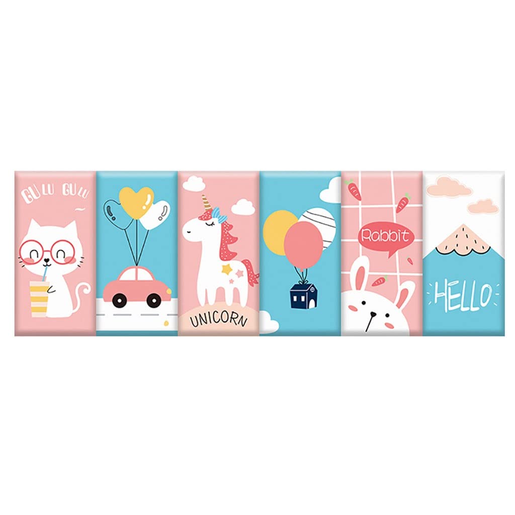 3D Self-Adhesive Wall Stickers for Kids Room - Removable Cartoon Nursery Border Decals, Safe Wall Padding for Baby & Toddler (Color A4) - Perfect for Nursery Decor, Playroom Design & Children's Bedroom Makeover