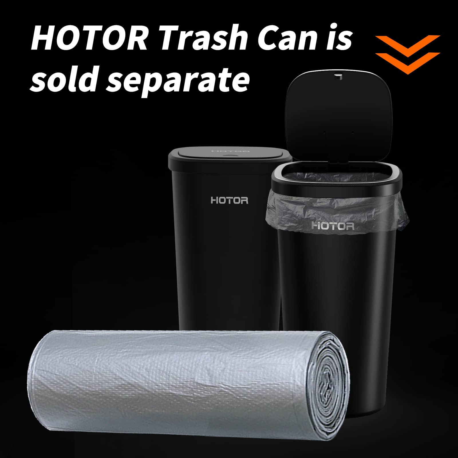 HOTOR Mini Plastic Car Trash Can Liner Refills - 90 Pack, Small Trash Bags for Vehicles, Office & Home Use - Perfect for Road Trips, Commuting & Workspace Organization