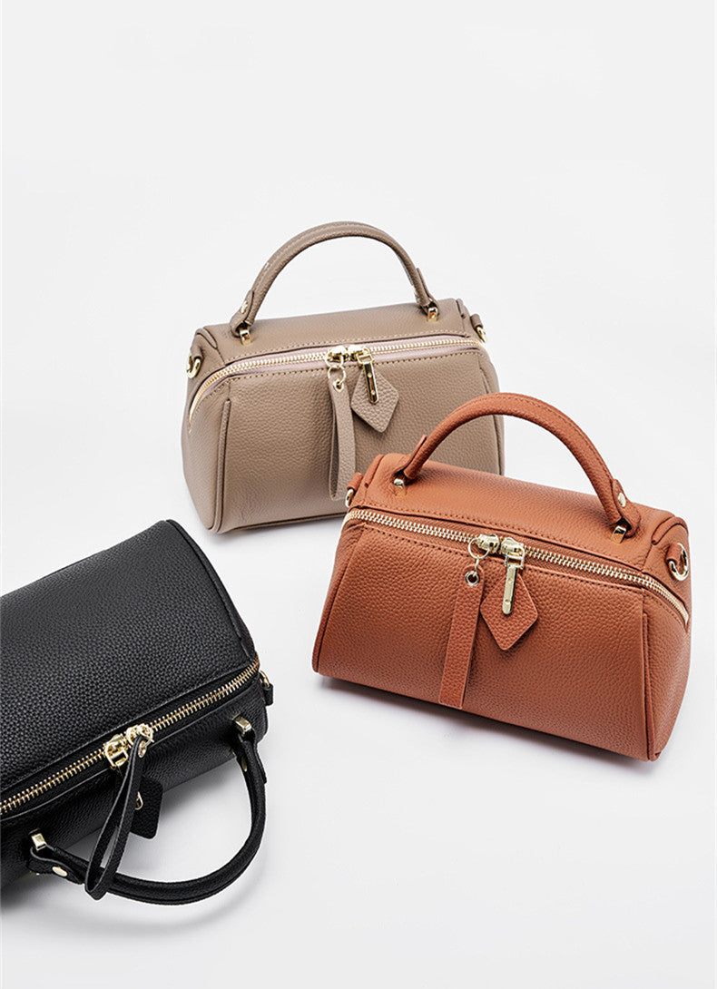Minimalist Small Boston Bag - Stylish & Compact Crossbody Shoulder Bag for Women & Men | Perfect for Travel, Work & Everyday Use