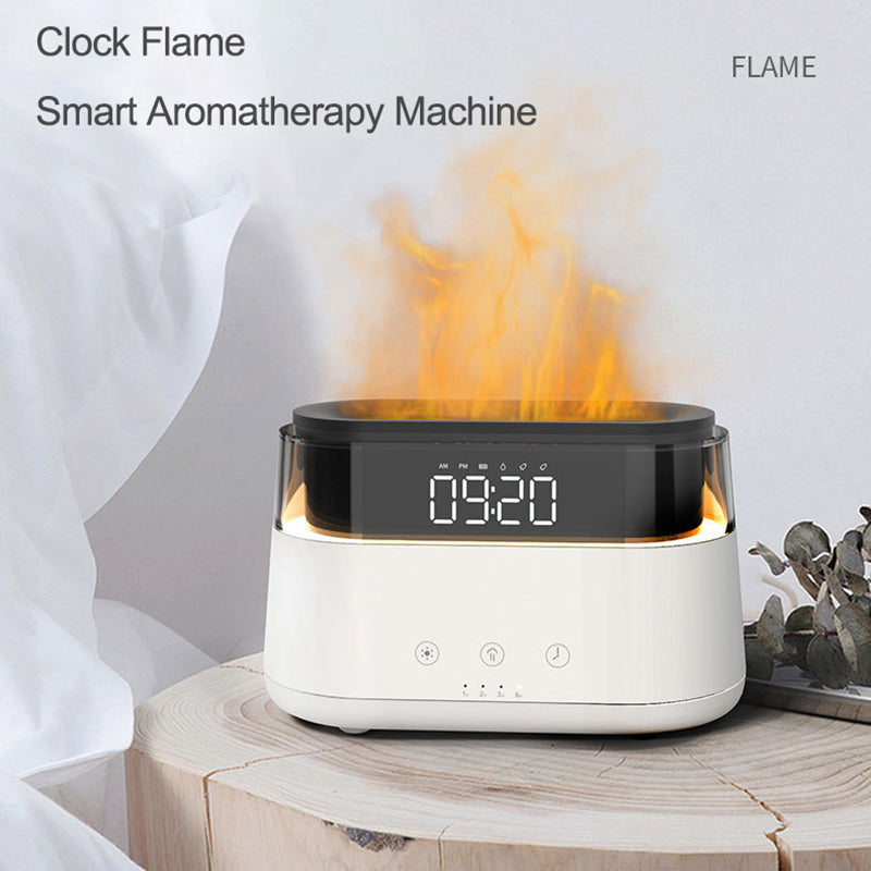5-in-1 Multifunctional Alarm Clock with LED Display, Bluetooth Speaker, Wireless Charger & Essential Oil Diffuser - Perfect for Bedroom, Office, Travel and Gift Giving