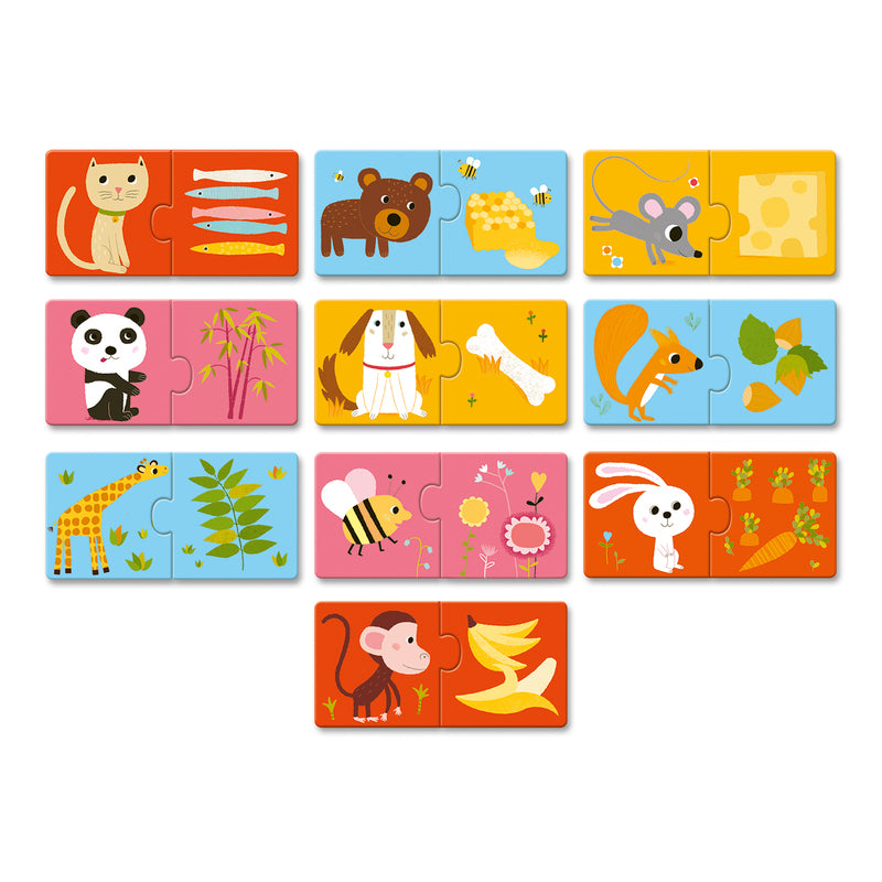 Duo Dinner is Ready 20-Piece Toddler Puzzle Set by Djeco - Fun Educational Toy for Early Learning & Family Game Night