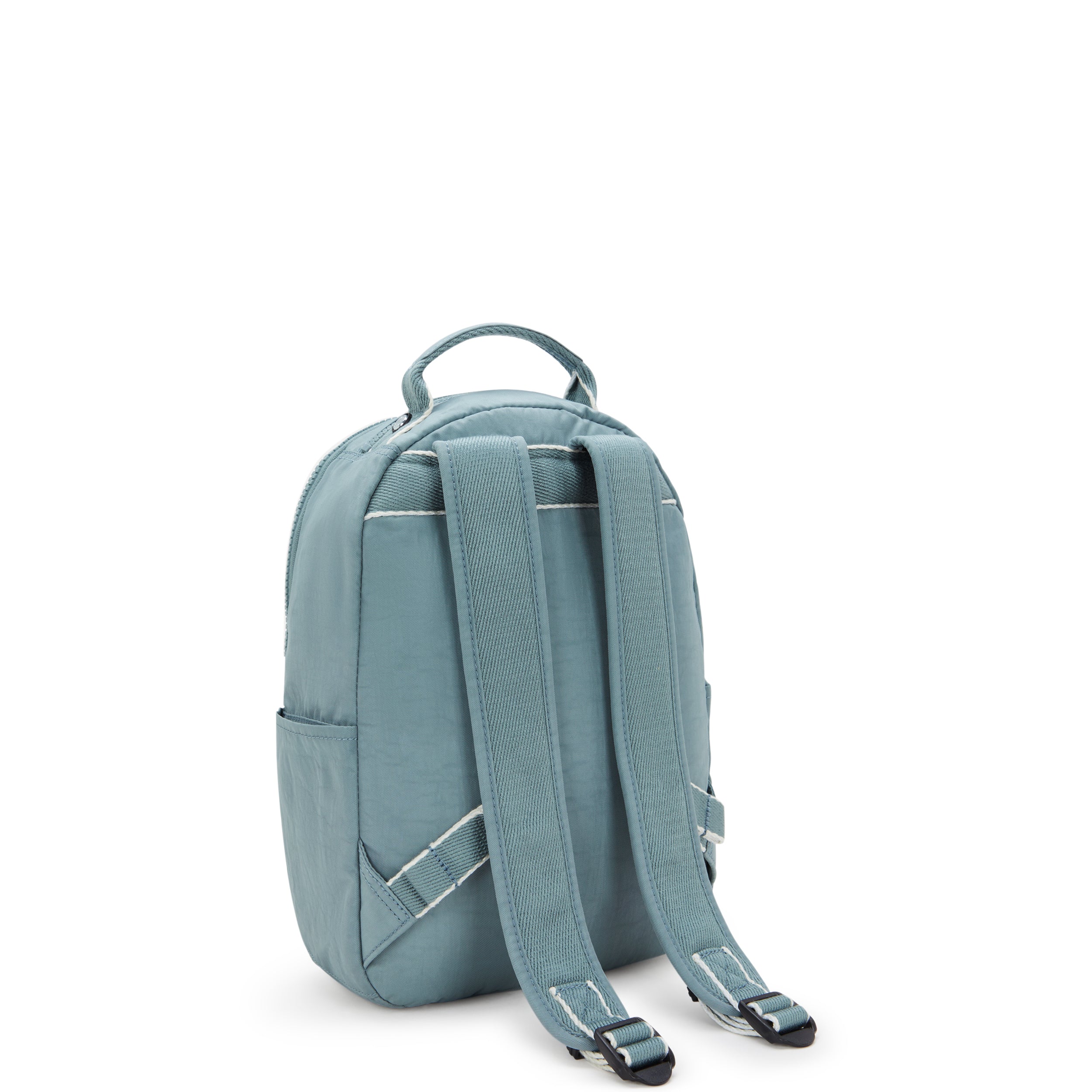 Kipling Seoul Small Tablet Backpack - Lightweight Laptop Bag for Women & Men, Water-Resistant Travel Backpack with Multiple Pockets (Relaxed Grey) - Perfect for Work, School & Daily Commute