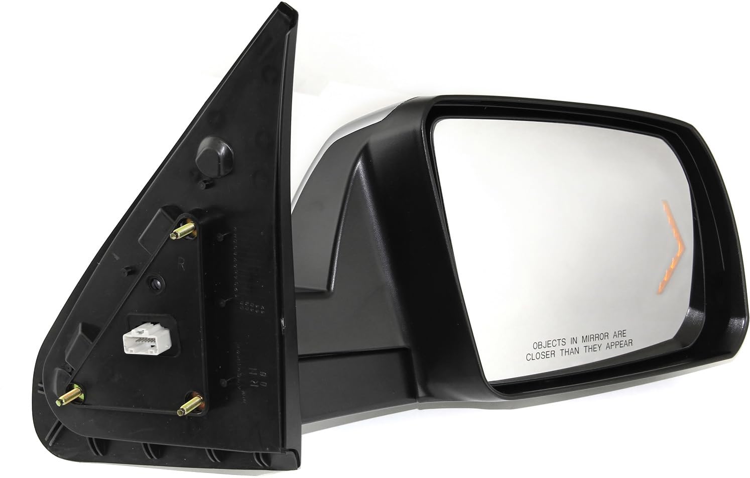 2007-2013 Toyota Tundra Passenger Side Power Heated Mirror with Signal Light, Memory Function & Puddle Lamp | Chrome Design | No Marker Light | Easy Installation for Winter Driving & Night Safety