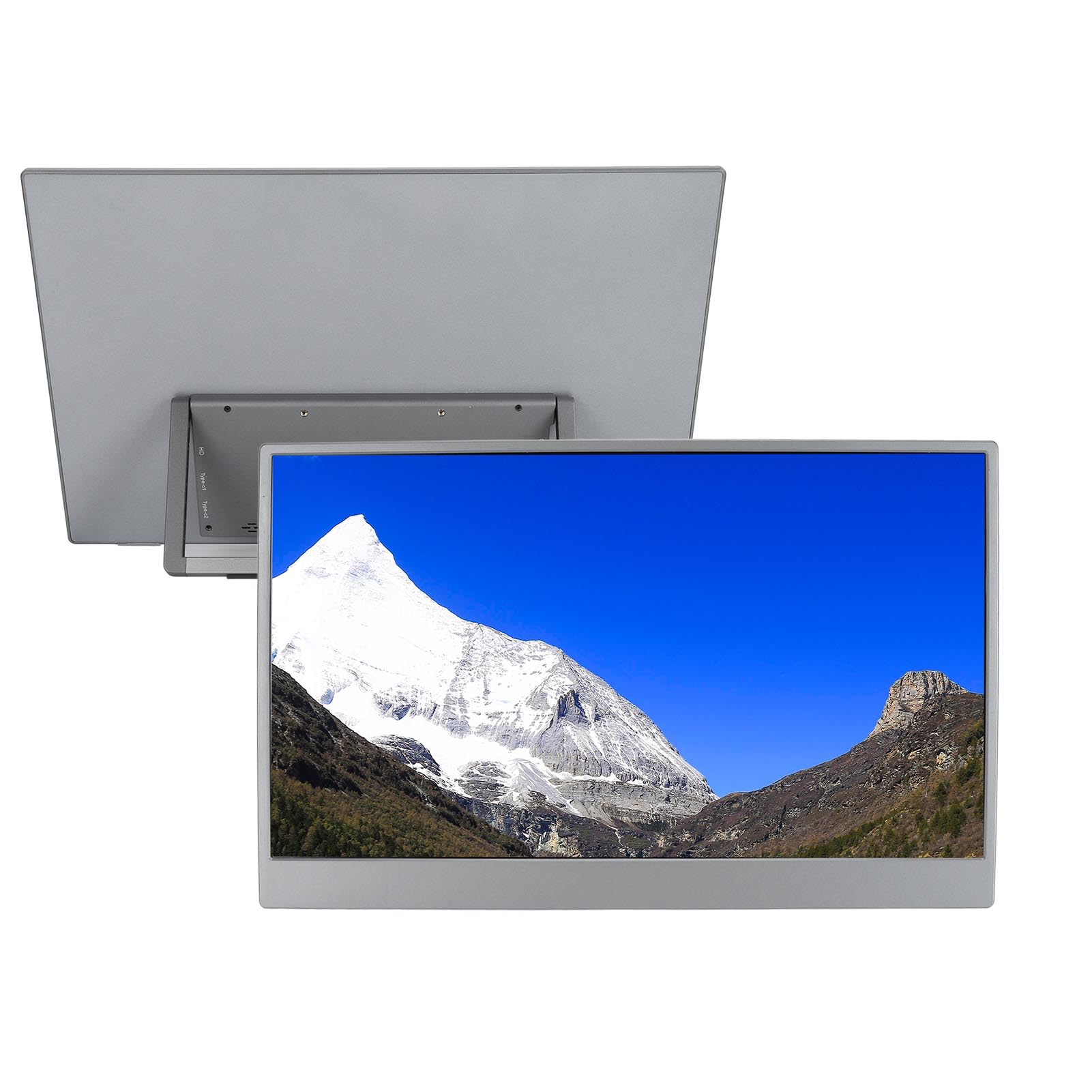 ASIXXSIX 15.6 Inch Portable Touchscreen Monitor - Full HD 1080P IPS Display, 60Hz Refresh Rate, HDMI & USB-C Connectivity - Ultra Slim External Screen for Laptop, PC, Gaming, Business Travel and Home Office Use
