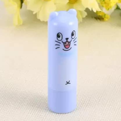 6 Pack Cartoon Shaped Fruit Flavored Lip Balm for Kids & Girls - Moisturizing & Fun Lip Care for School, Travel & Daily Use