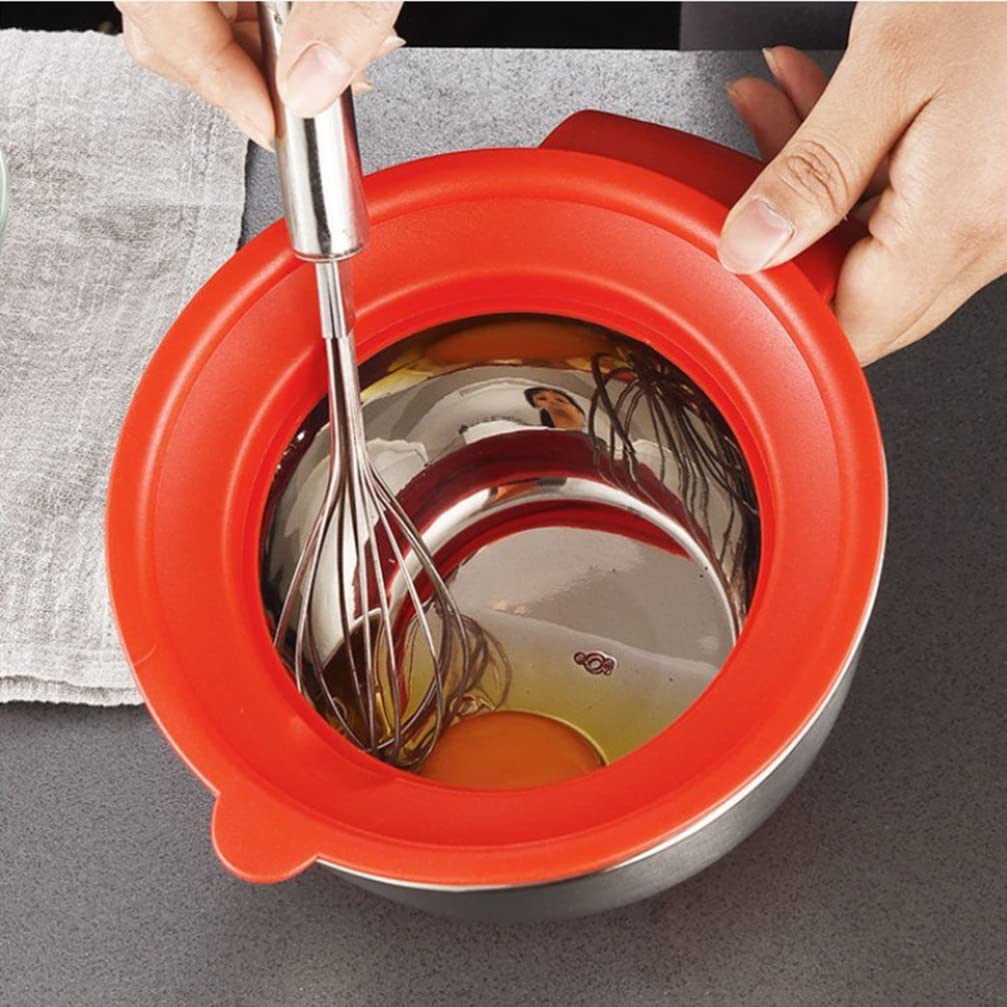 **Egg Splash Cover - Splash Proof Lid for Mixing Bowls, Egg Basin & Baking - Multi-Functional Baking Guard for Mess-Free Cooking & Baking (Perfect for Whisking Eggs, Mixing Batters & Food Prep)**