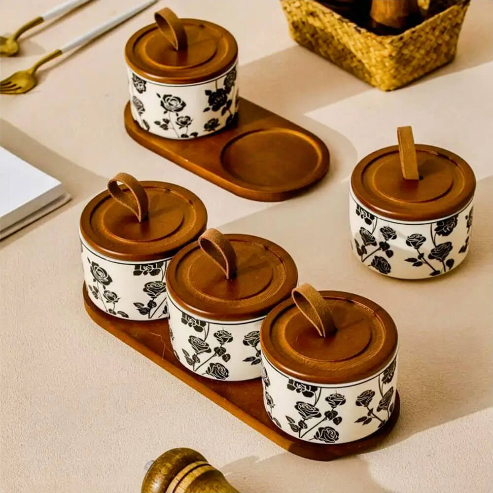Premium Bordeaux Kitchen Canister Set - Airtight Food Storage Containers for Flour, Sugar, Coffee & Dry Goods | Perfect for Pantry Organization & Countertop Display (3-Piece Set)