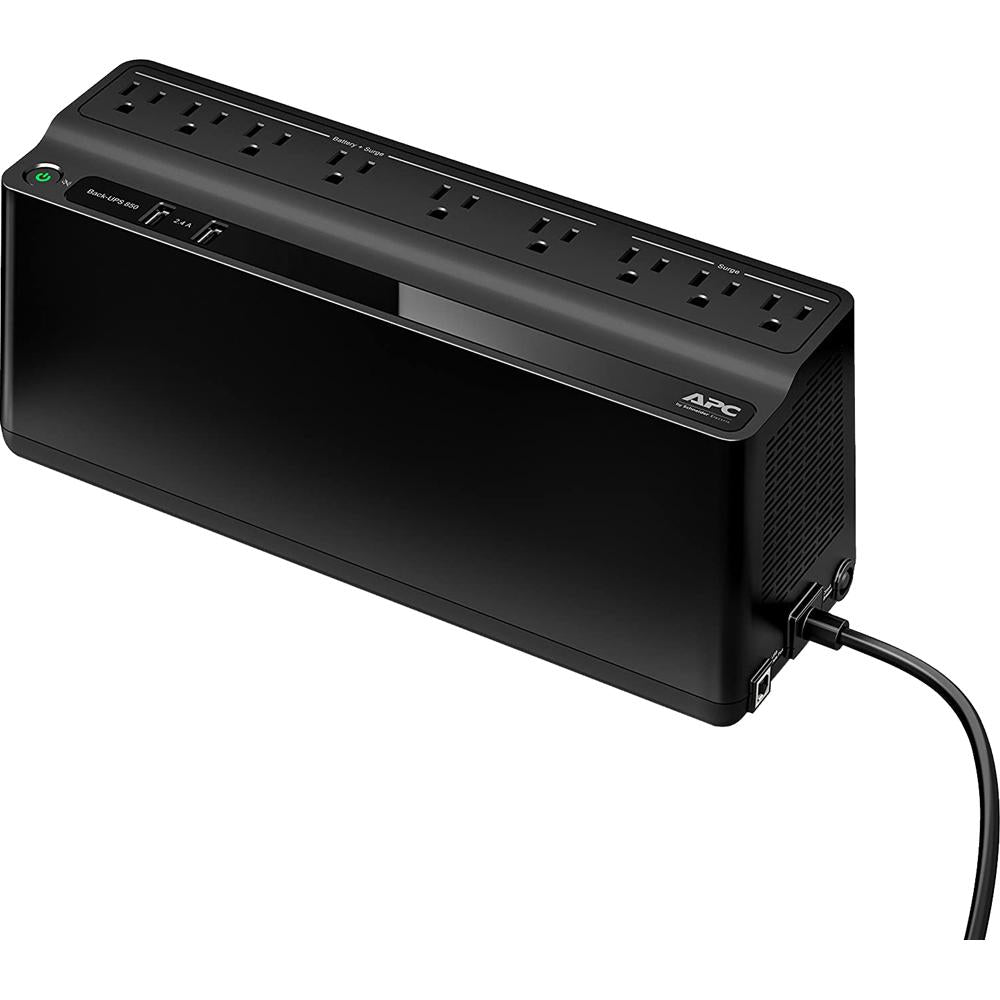 APC BE850G2 UPS Battery Backup & Surge Protector - 850VA/510W Uninterruptible Power Supply for Home Office, Gaming PC & Electronics - Open Box Condition