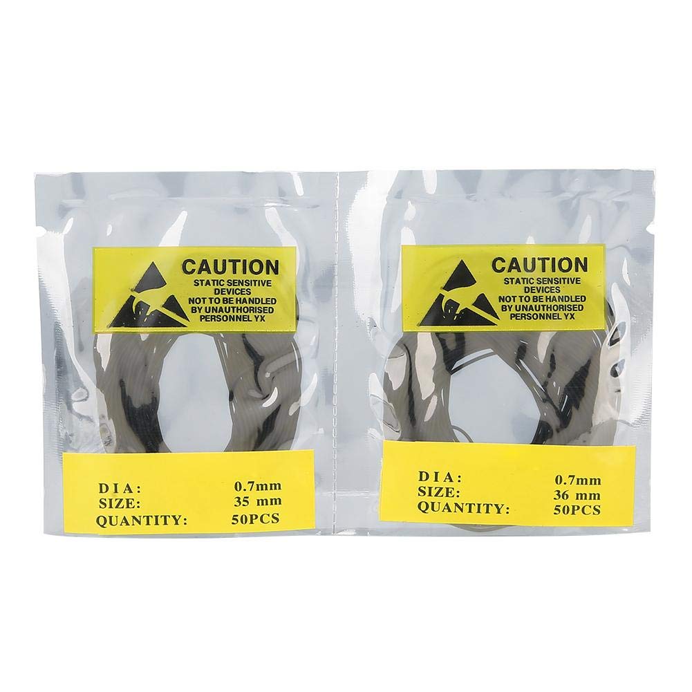0.7mm Rubber Watch Back Cover Seal Gaskets Kit - 500pcs in 10 Sizes for Watch Repair & Maintenance - Perfect for Rolex, Omega, Seiko Watch Battery Replacement & Waterproofing