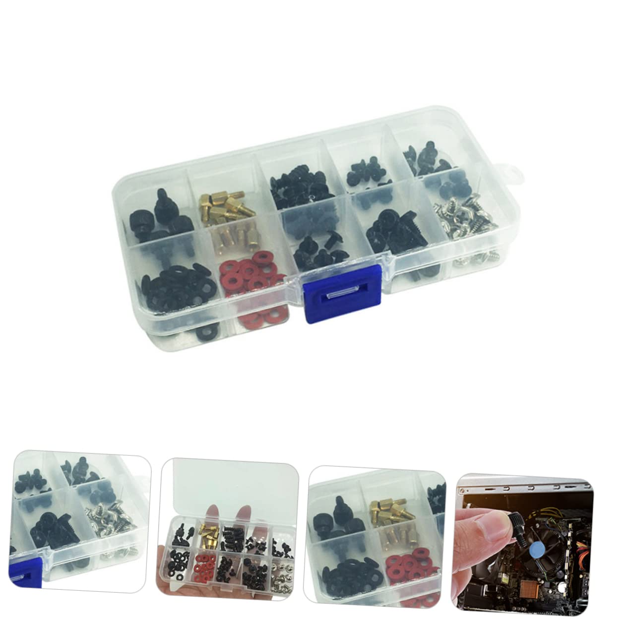 GLEAVI 114-Piece Professional PC Repair Tool Kit - Computer Case Thumbscrew & Desktop Screw Fix Set for Laptop, Desktop, and Electronics Maintenance | Perfect for IT Technicians, DIY Enthusiasts, and Home Computer Repair