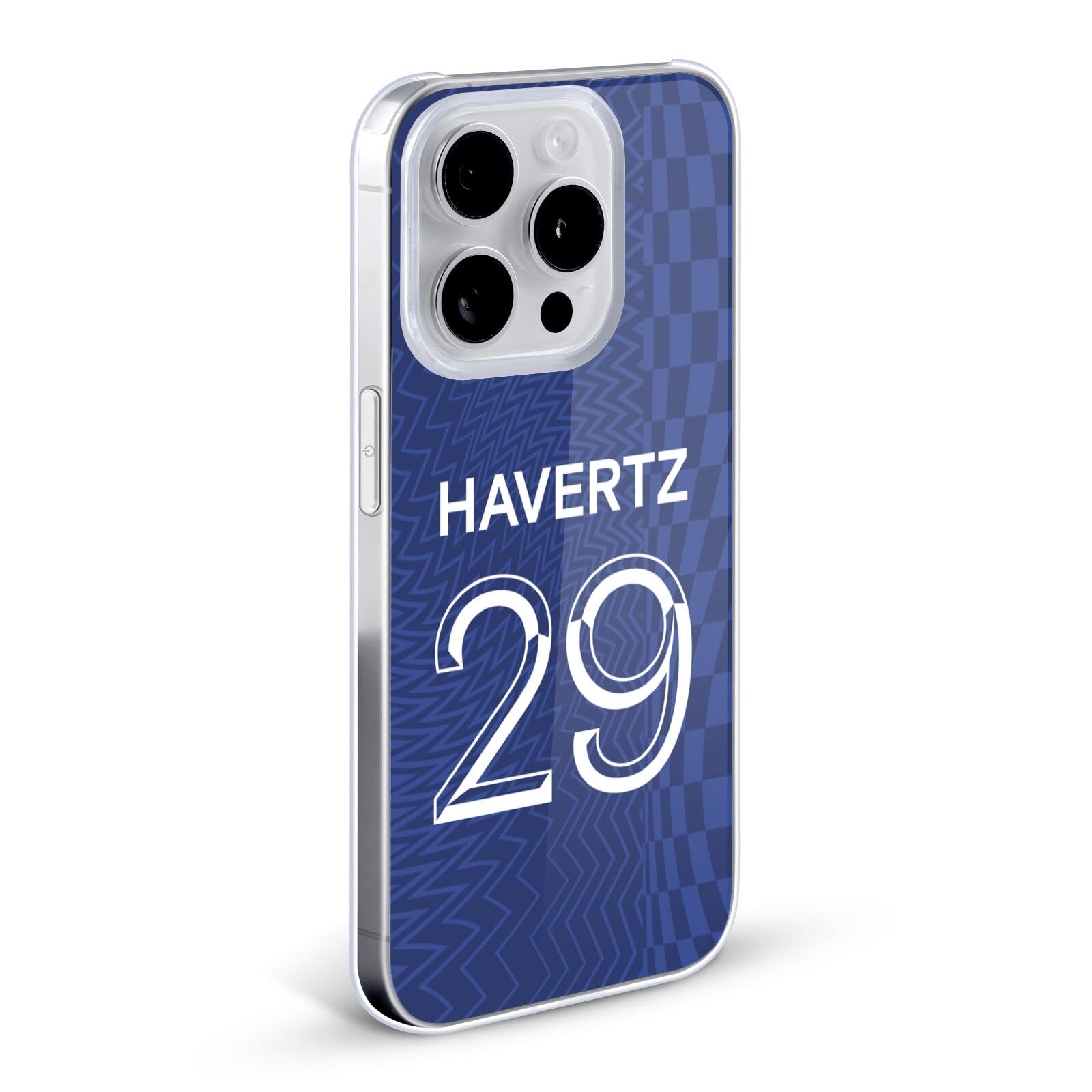 Officially Licensed Chelsea FC Kai Havertz 2021/22 Home Kit iPhone 13 Pro Max Hard Case - Perfect for Football Fans & Match Day Protection