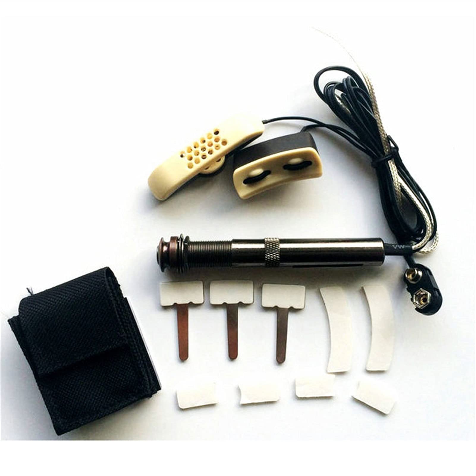 YS A-202 Acoustic Guitar Pickup - Piezo Soundhole Pickup with Mic Pressure Control for Classical & Folk Guitars | Perfect for Live Performances & Studio Recording