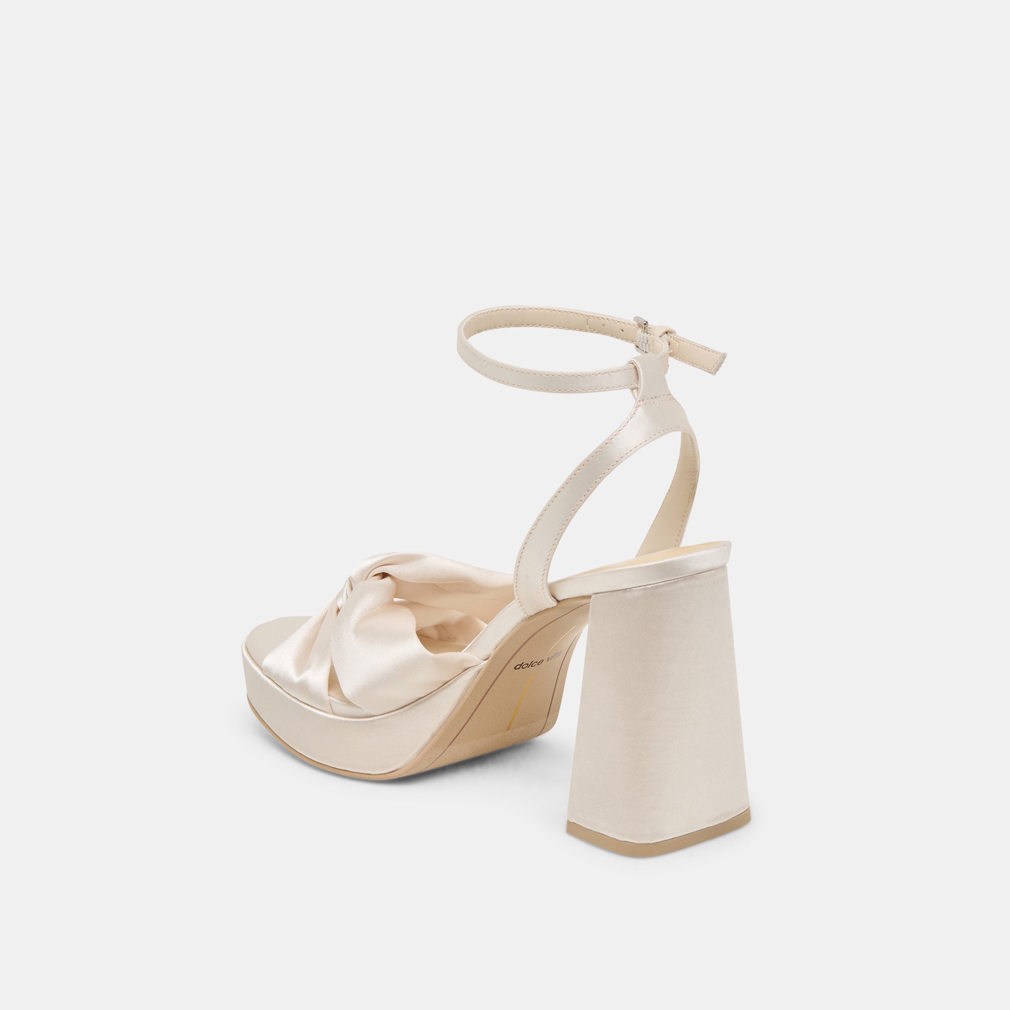PARLO HEELS IVORY SATIN - Elegant Women's High Heels for Weddings, Parties & Special Occasions | Comfortable & Stylish Dress Shoes for Evening Events & Date Nights
