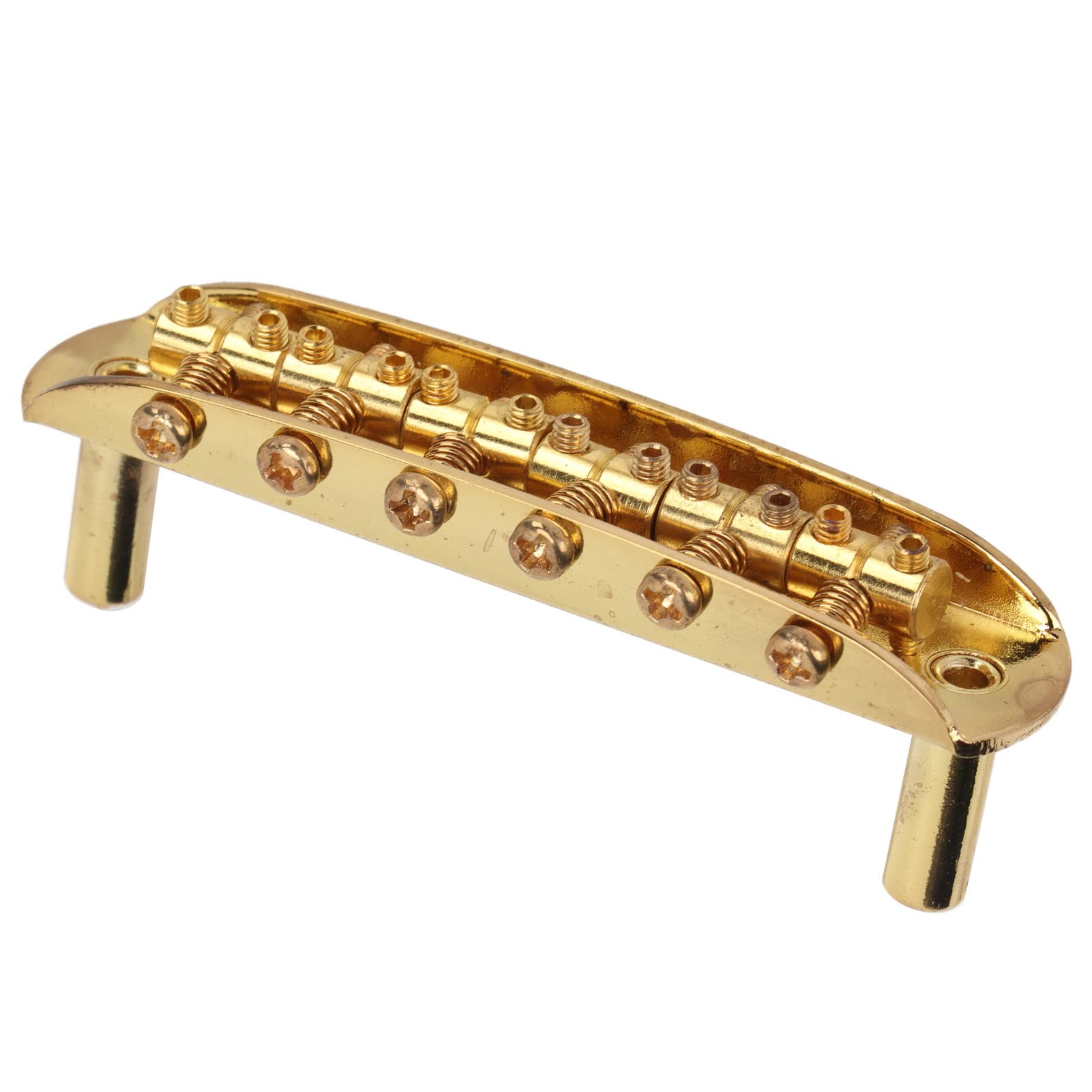 Premium 6-String Electric Guitar Bridge & Tailpiece - Gold Jazzmaster Bridge for Easy Tuning | Accurate Design for Enhanced Playability | Perfect for Jazz, Blues & Rock Performances