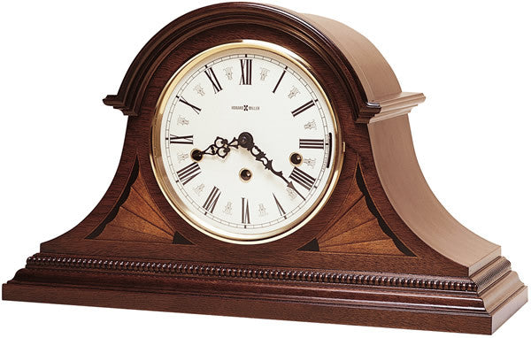 11H Downing Mantel Clock Copley Mahogany - Antique Style Wooden Wall Clock for Living Room, Bedroom & Office Decor