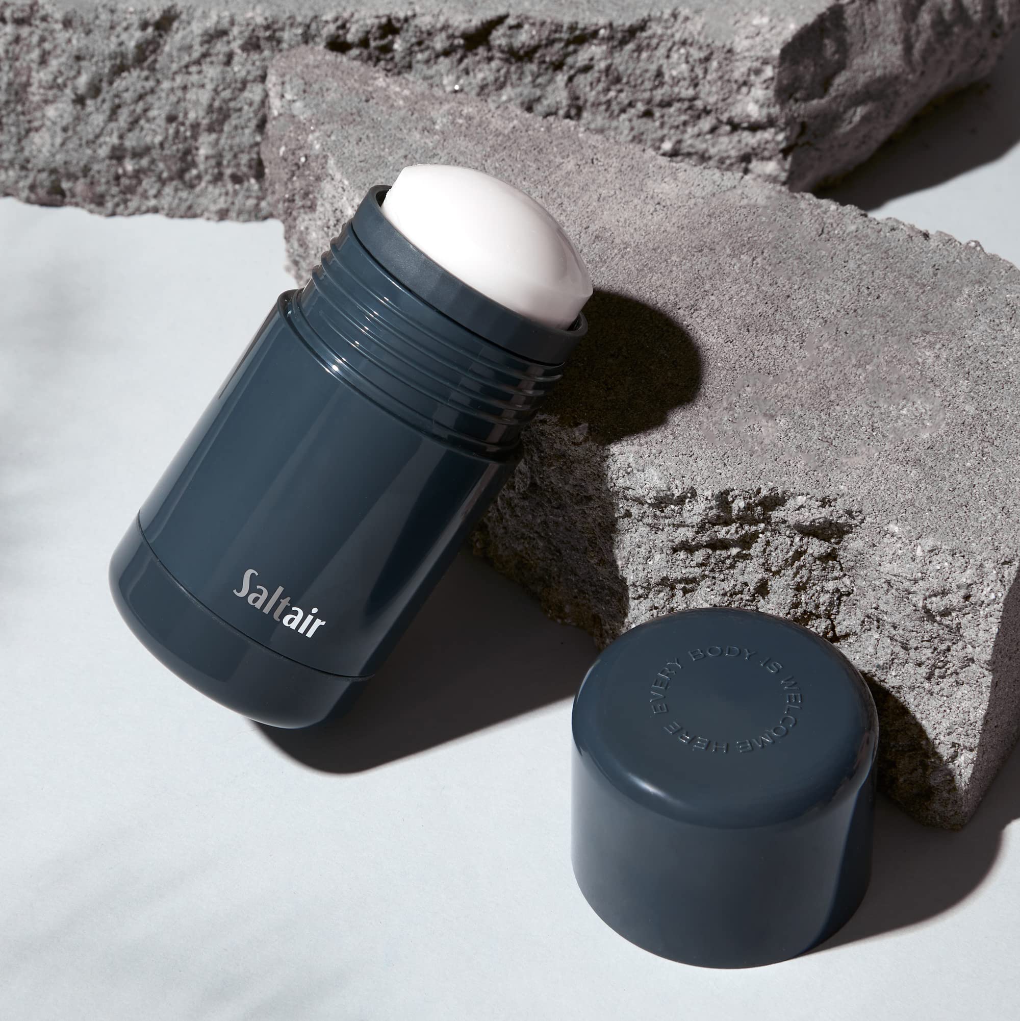 Saltair Natural Deodorant for Women & Men - Aluminum Free, Vegan & Cruelty Free with Coconut Oil & Shea Butter - Black Tide Scent - All Day Protection for Workouts & Daily Use