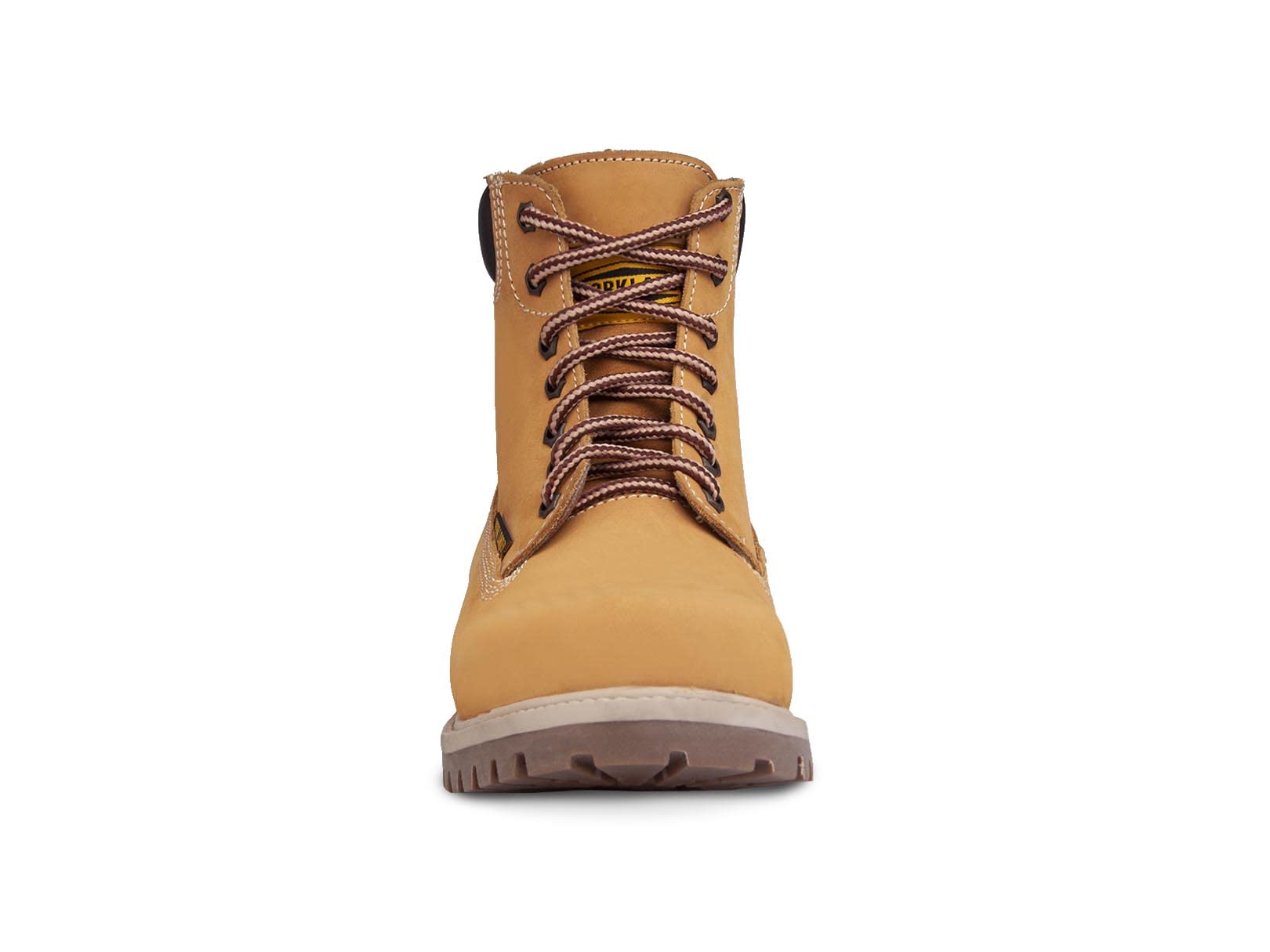 WORKLAND 77611 Men's Lightweight Lace-Up Hiking Boots - Slip Resistant Soft Toe Leather Work Boots for Outdoor Activities & Casual Wear