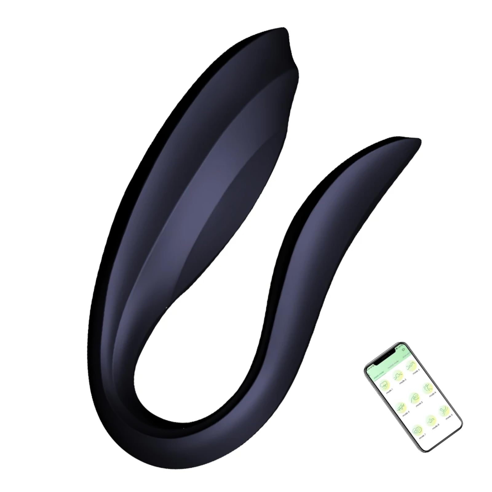 Remote Control Vibrating Egg - U-Shaped Wearable Dual Vibrator for G-Spot & Clitoral Stimulation | Rechargeable Waterproof Sex Toy for Women | Perfect for Couples Play & Solo Pleasure