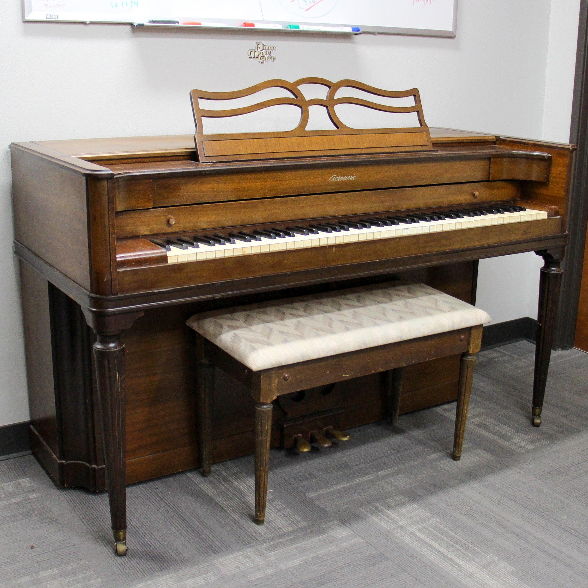 Acrosonic by Baldwin Spinet/Console Piano - Cherry Wood Finish | Perfect for Home, Studio & Music Lessons | Vintage Upright Piano