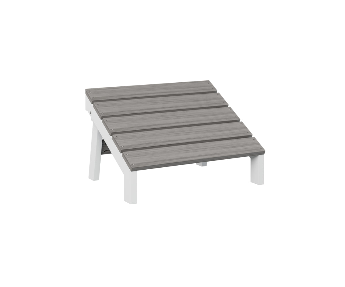Berlin Gardens Mayhew Folding Adirondack Footstool - Outdoor Patio Furniture with Comfortable Footrest for Deck, Garden, Poolside Relaxation