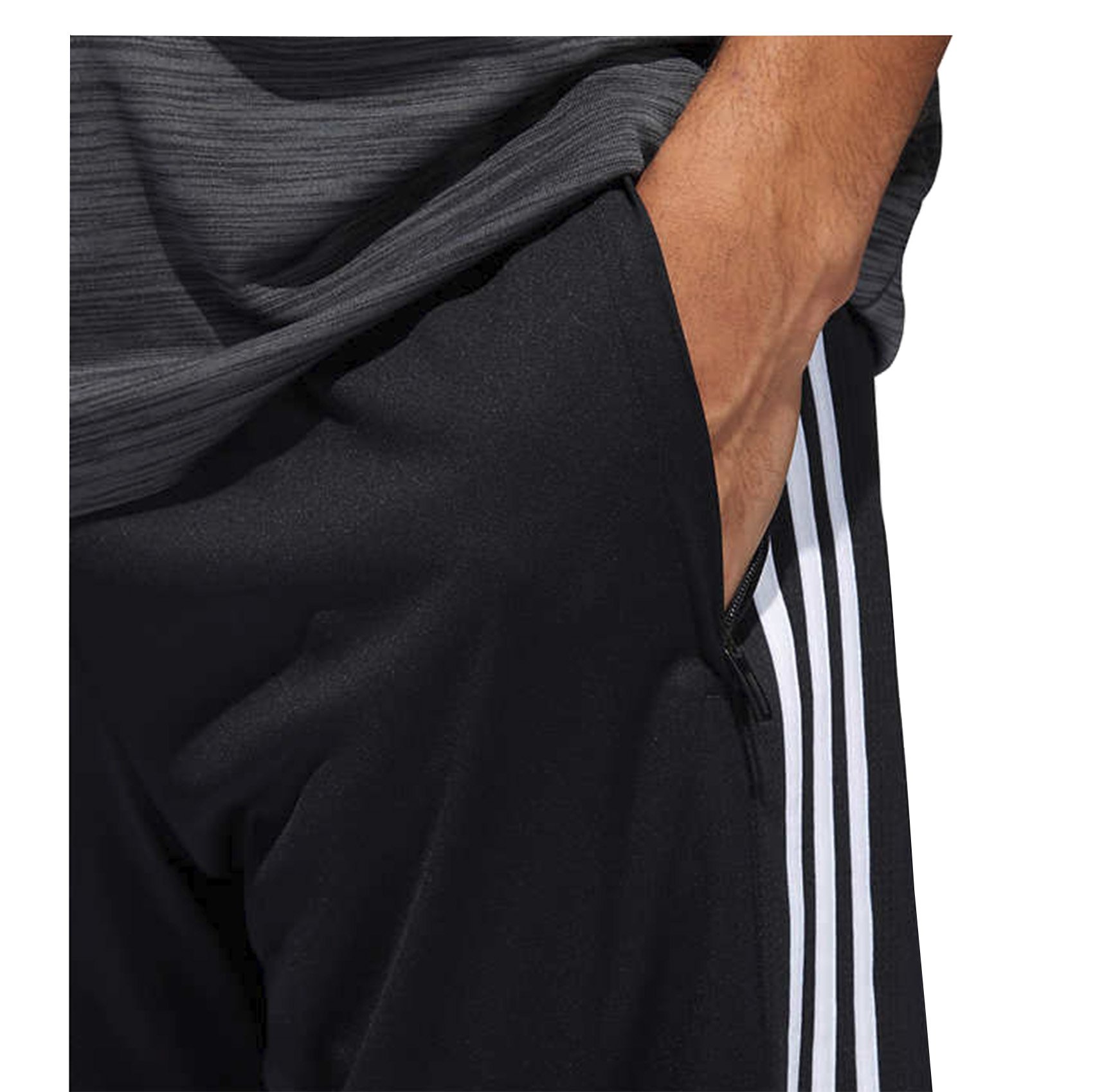 Adidas Men's Performance Climalite Triple Stripe Gym Workout Athletic Training Shorts - Moisture Wicking, Breathable Fabric for Running, Basketball & Fitness (Black, Large) - Perfect for Gym, Sports & Casual Wear