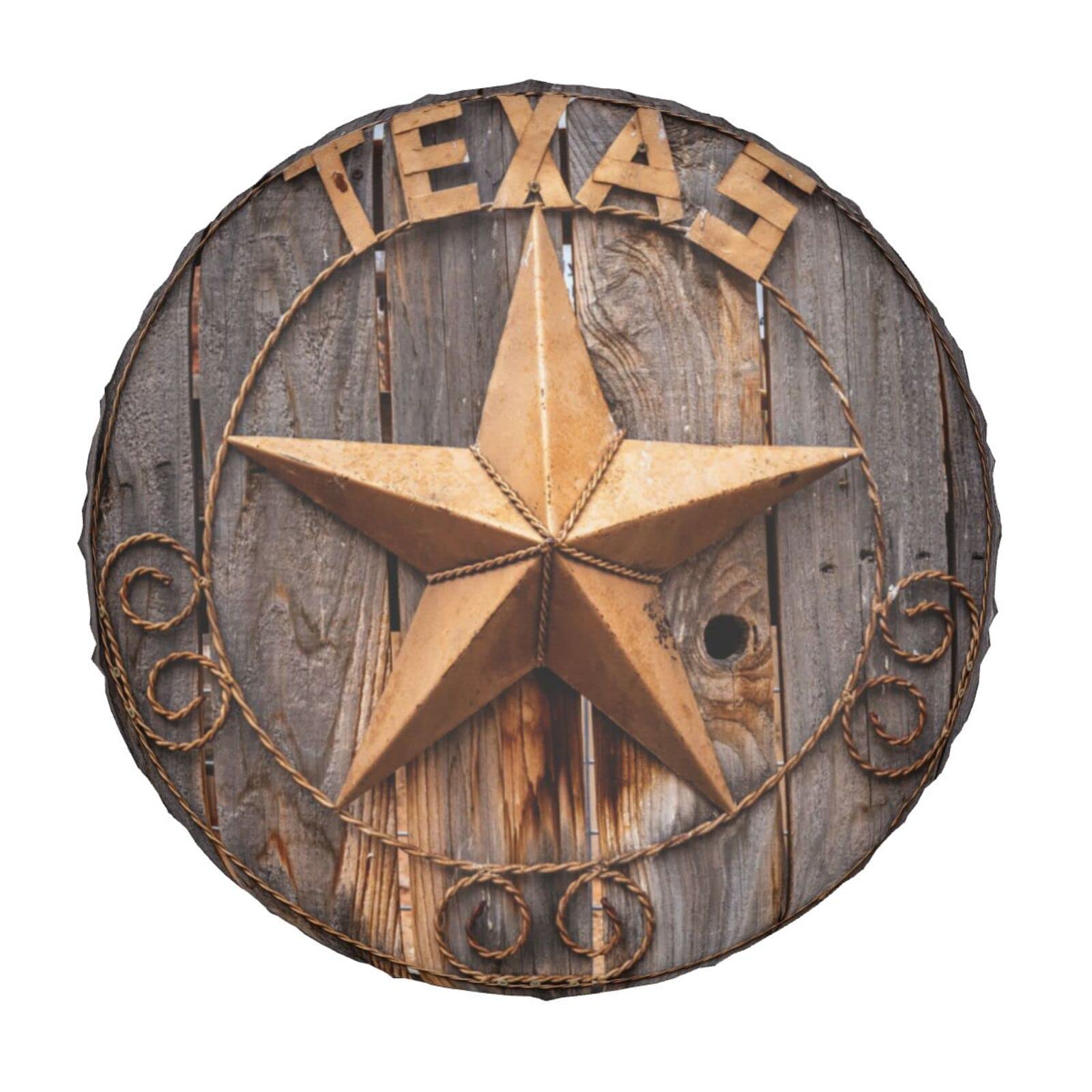 Western Texas Star Spare Tire Cover - 17 Inch Dustproof Wheel Protector for Trailers, RVs, SUVs & Vehicles | Durable Outdoor Travel Accessory for Road Trips & Camping