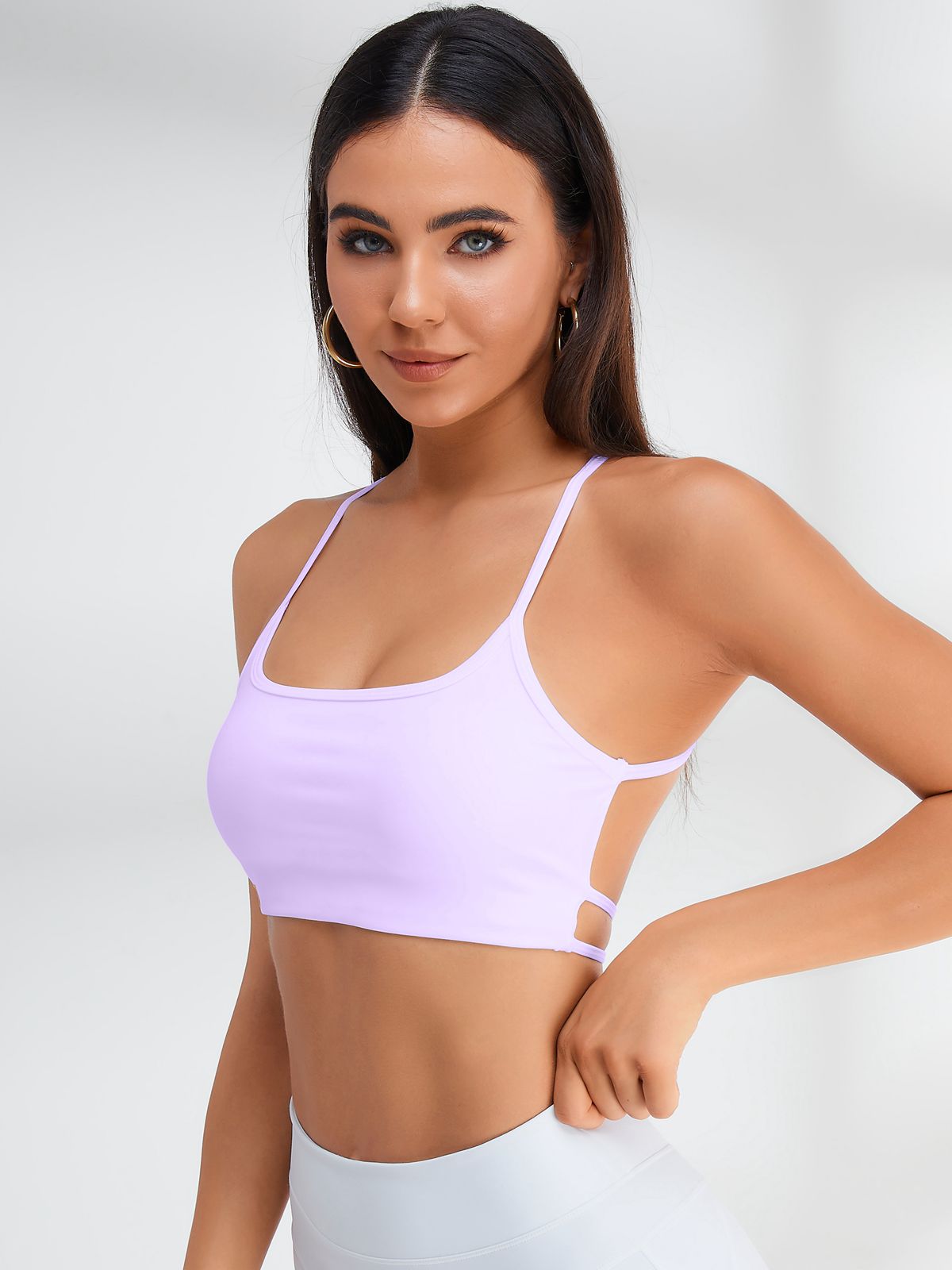 ZASUWA Women's Halter Neck Sports Bra - Comfortable & Supportive Workout Top for Yoga, Running & Gym