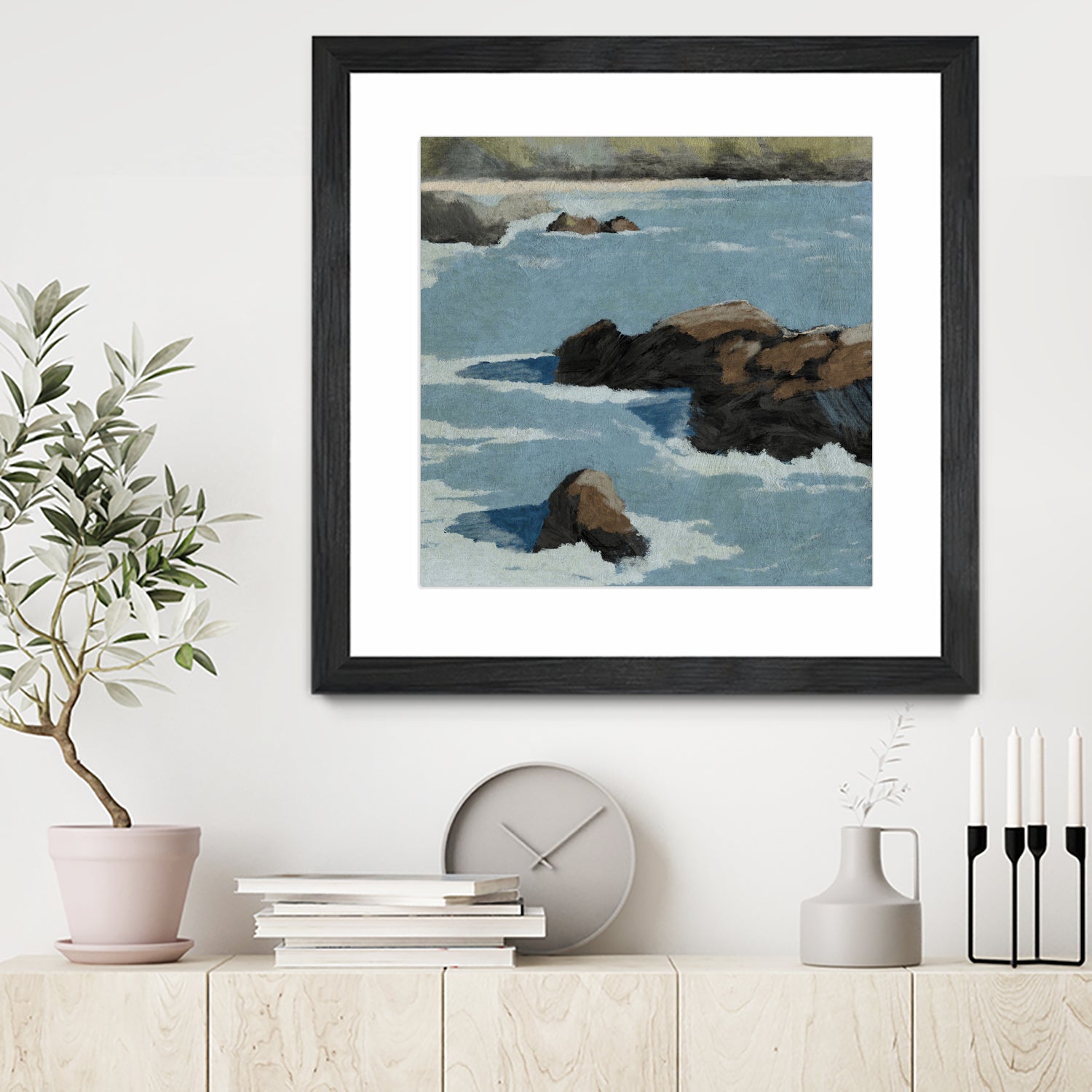Cliff View - Stunning Landscape Wall Art for Home & Office Decor | Perfect for Living Room, Bedroom, or Workspace