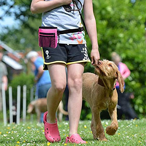 **4-in-1 Dog Training Set – Puppy Training Treats, Dog Whistle, Clicker & Doorbell – Perfect for First-Time Pet Owners & Obedience Training – Great Gift for Dog Lovers (Pink) – Ideal for Home, Park & Outdoor Use**
