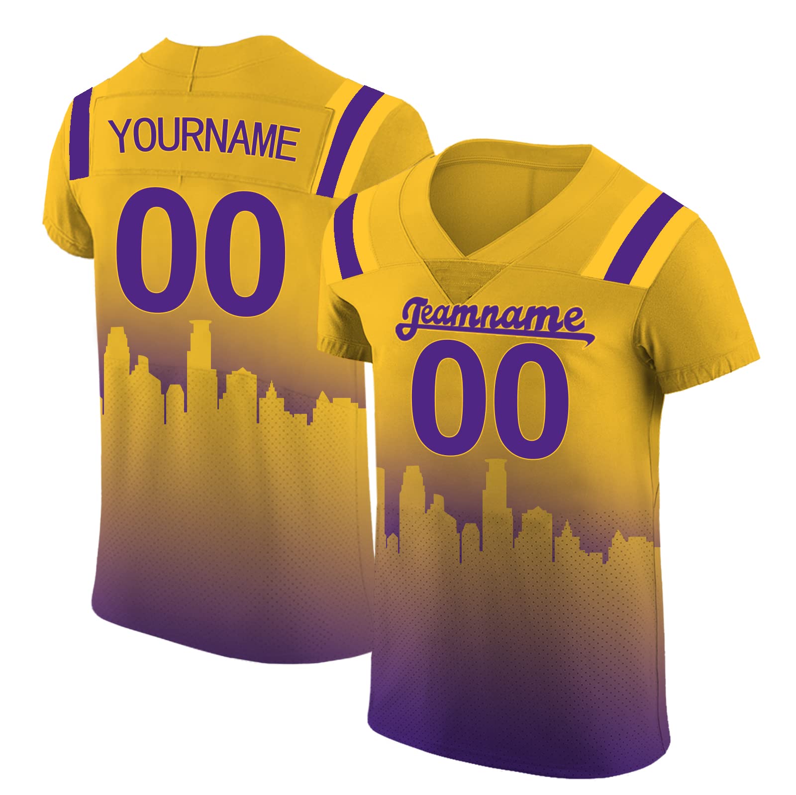 Custom Stitched Personalized Football Jerseys with Name & Number - Fan Gear for Men, Women & Kids - Perfect for Game Day, Gifts & Team Support