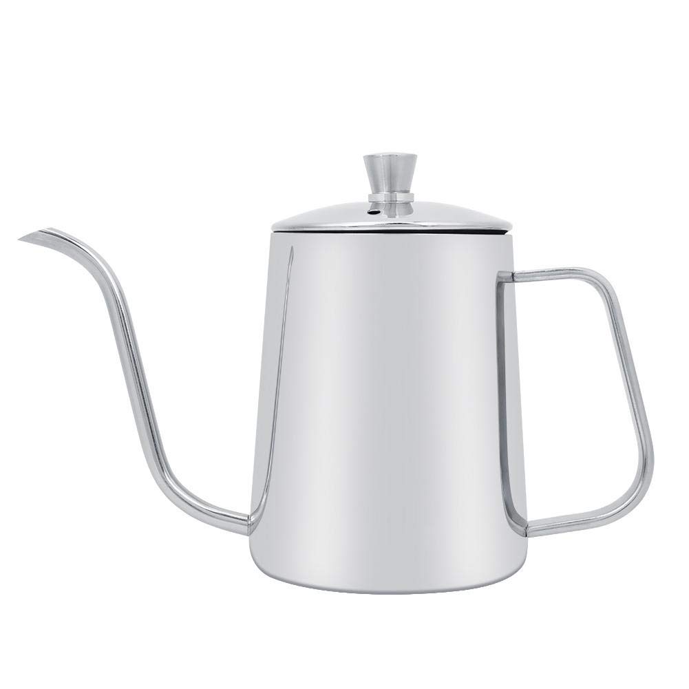 Premium 550ml Stainless Steel Gooseneck Coffee Kettle with Lid - Precision Pouring for Pour Over, French Press & Drip Coffee - Perfect for Home Baristas & Coffee Shops