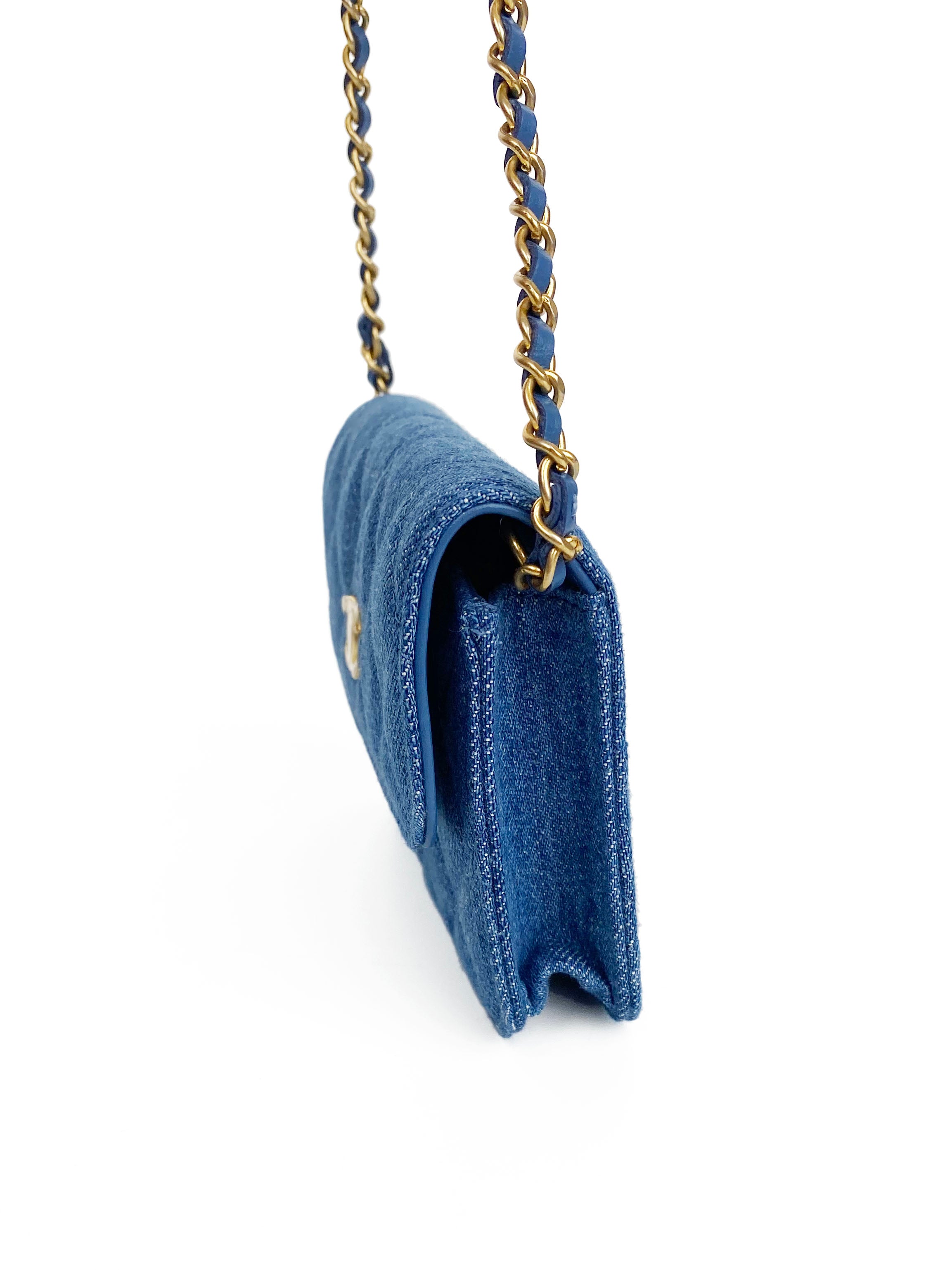 Chanel Mini Denim Belt Bag with Pearl Crush - Stylish Crossbody Waist Bag for Women | Perfect for Travel, Concerts & Everyday Use
