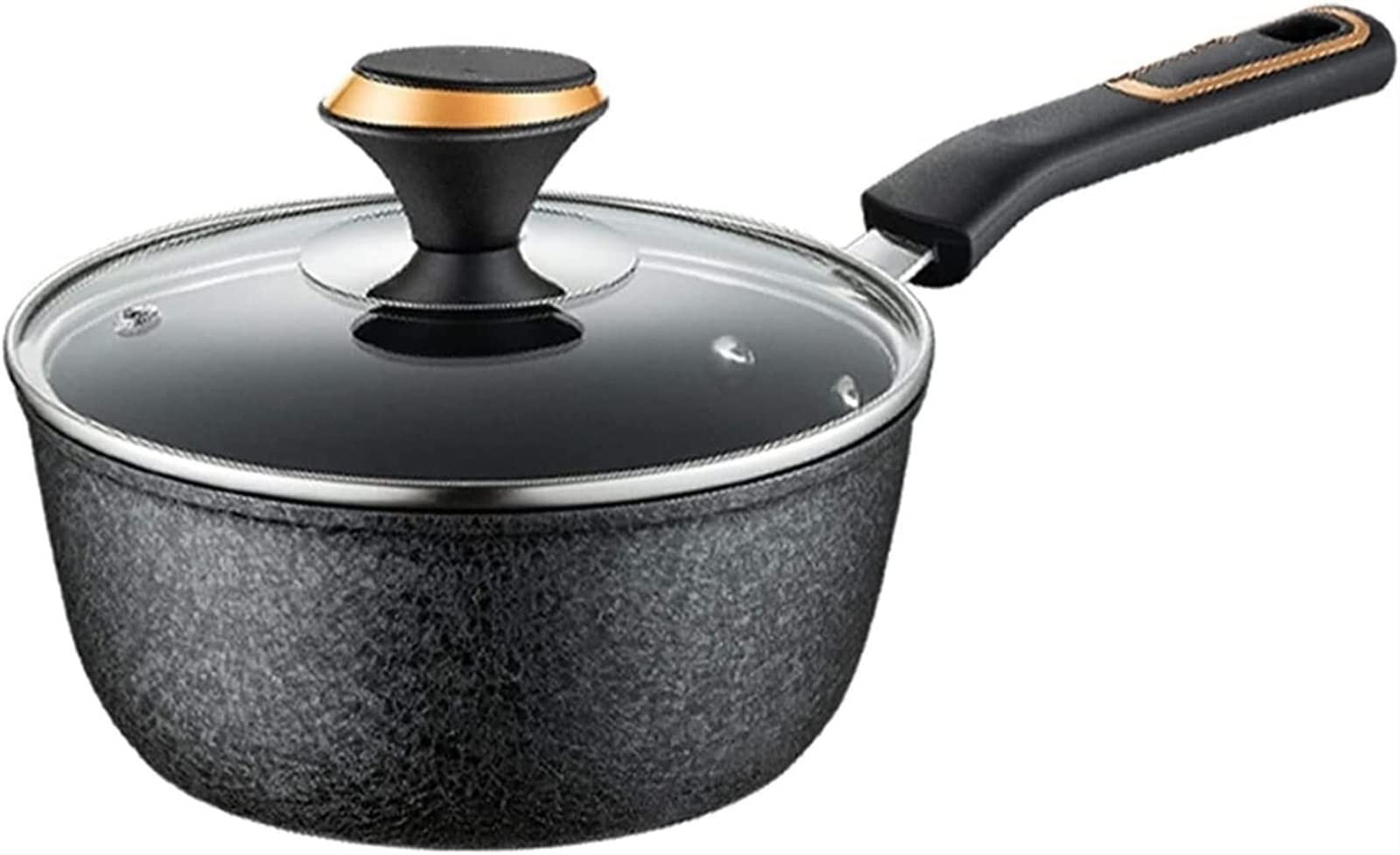 Non-Stick Wok Pan - Multi-Functional Milk Pot, Soup Pot with Lid - Induction & Open Fire Compatible - Universal Cooking Pot for Stir-Fry, Boiling, Steaming (Color: Pot)