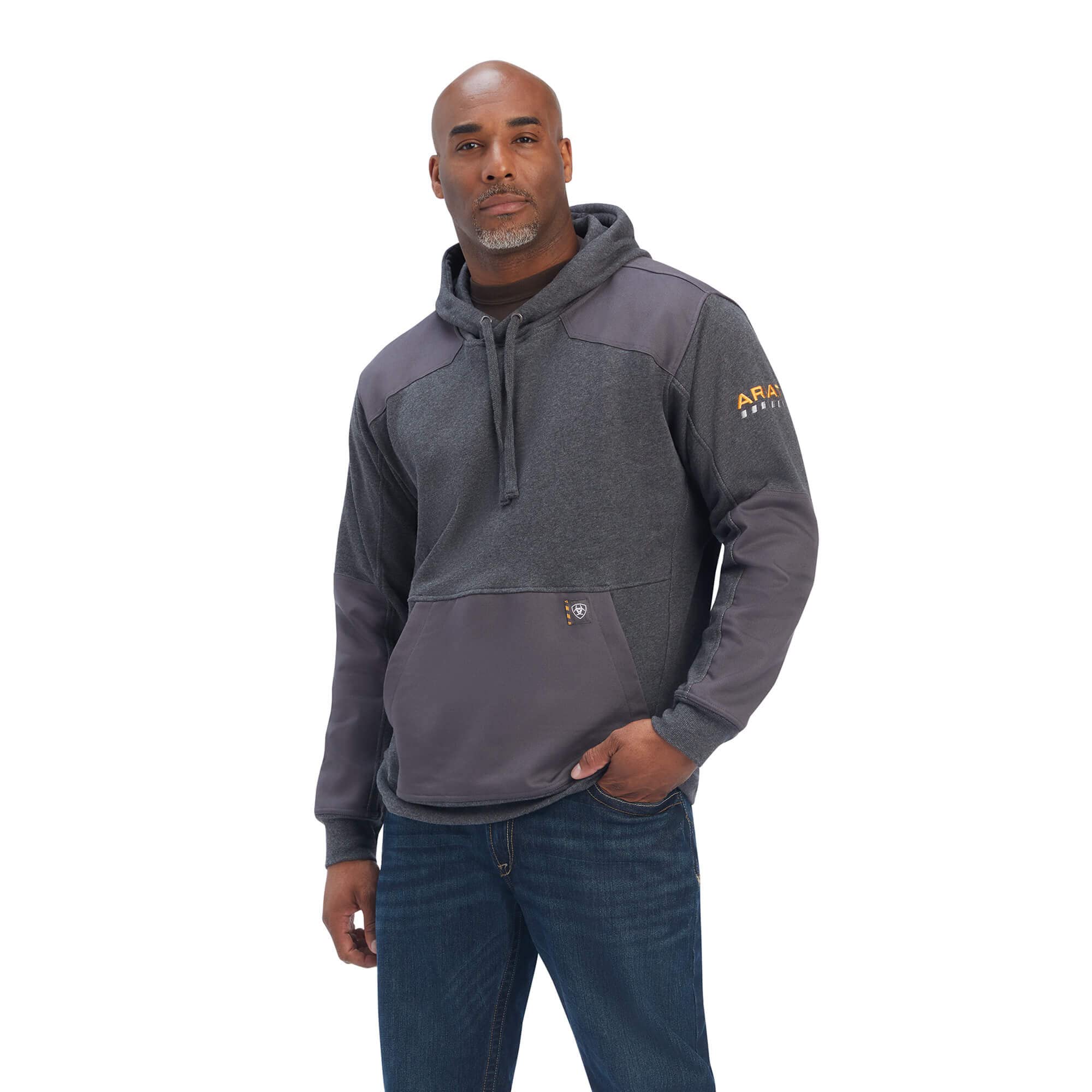 ARIAT Men's Rebar Workman Duracanvas Hoodie - Durable Workwear Jacket for Construction & Outdoor Activities - Heavy Duty Pullover for Cold Weather & Job Sites