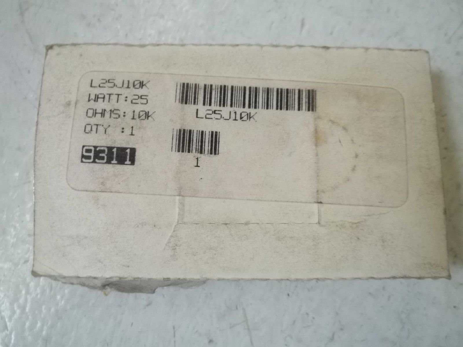 10K Ohm 25W Vitreous Enamel Resistor Wirewound - 5% Tolerance, ±260ppm/°C, RDL Lug Bolt-On (5-Pack) - Ideal for Industrial Equipment, Power Supplies & Electronic Repairs
