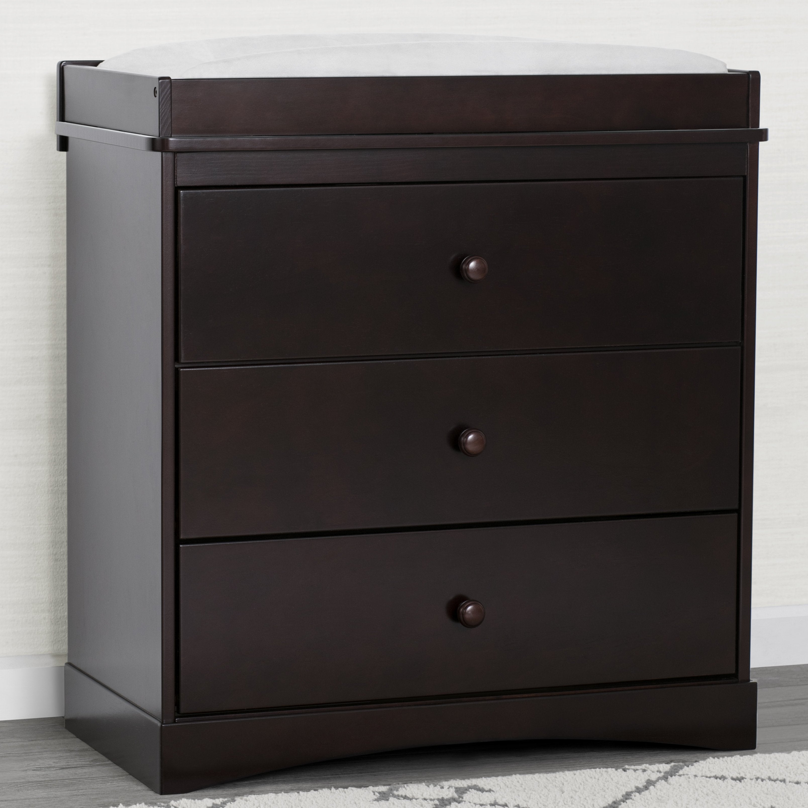 Skylar 3 Drawer Nursery Dresser with Changing Table Top - Perfect Baby Changing Station for Nursery Organization & Storage