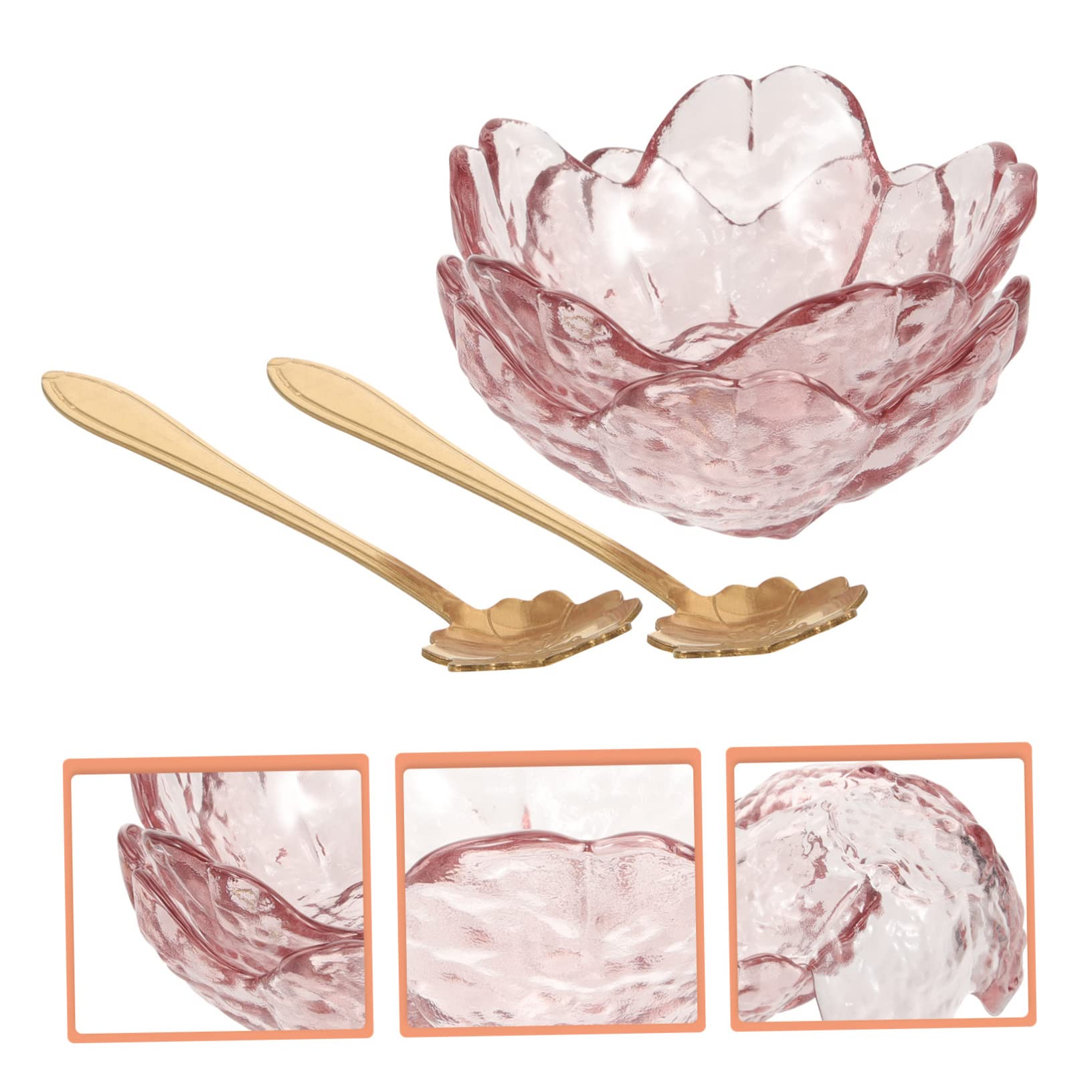 2 Sets Clear Pink Metal Massage Oil Bowls for Salon & Spa - Facial Mask Mixing Bowl, Fragrance Kit, Care Food, Sauce Dish - Perfect for Estheticians, Facial Treatments & Appetizer Plates