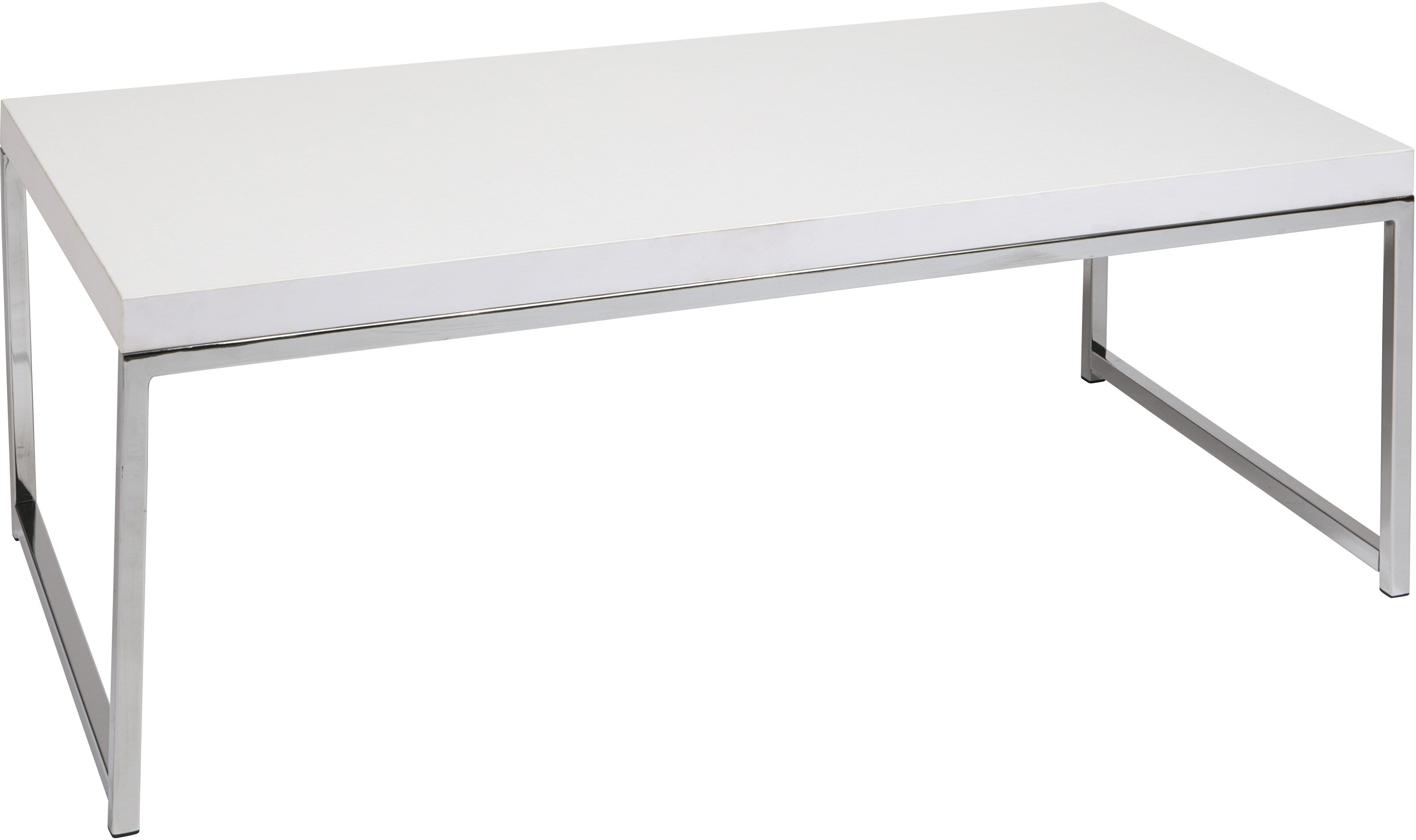 Office Star Ave Six Wall Street White Coffee Table [WST12] - Modern Living Room Furniture for Home & Office Decor