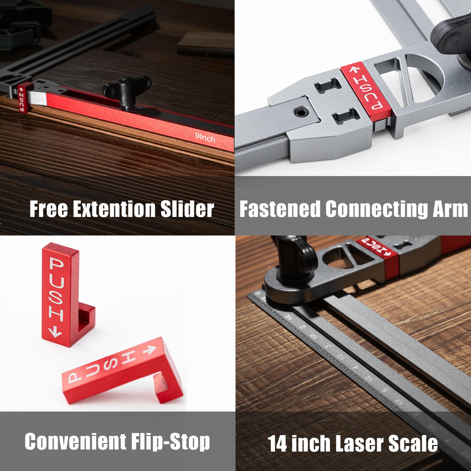 Adjustable Stair Tread Template Tool - Multi-Angle Stair Jig & Shelf Layout Guide for Precise Cutting | Perfect for DIY Staircase Renovation, Home Improvement Projects & Woodworking