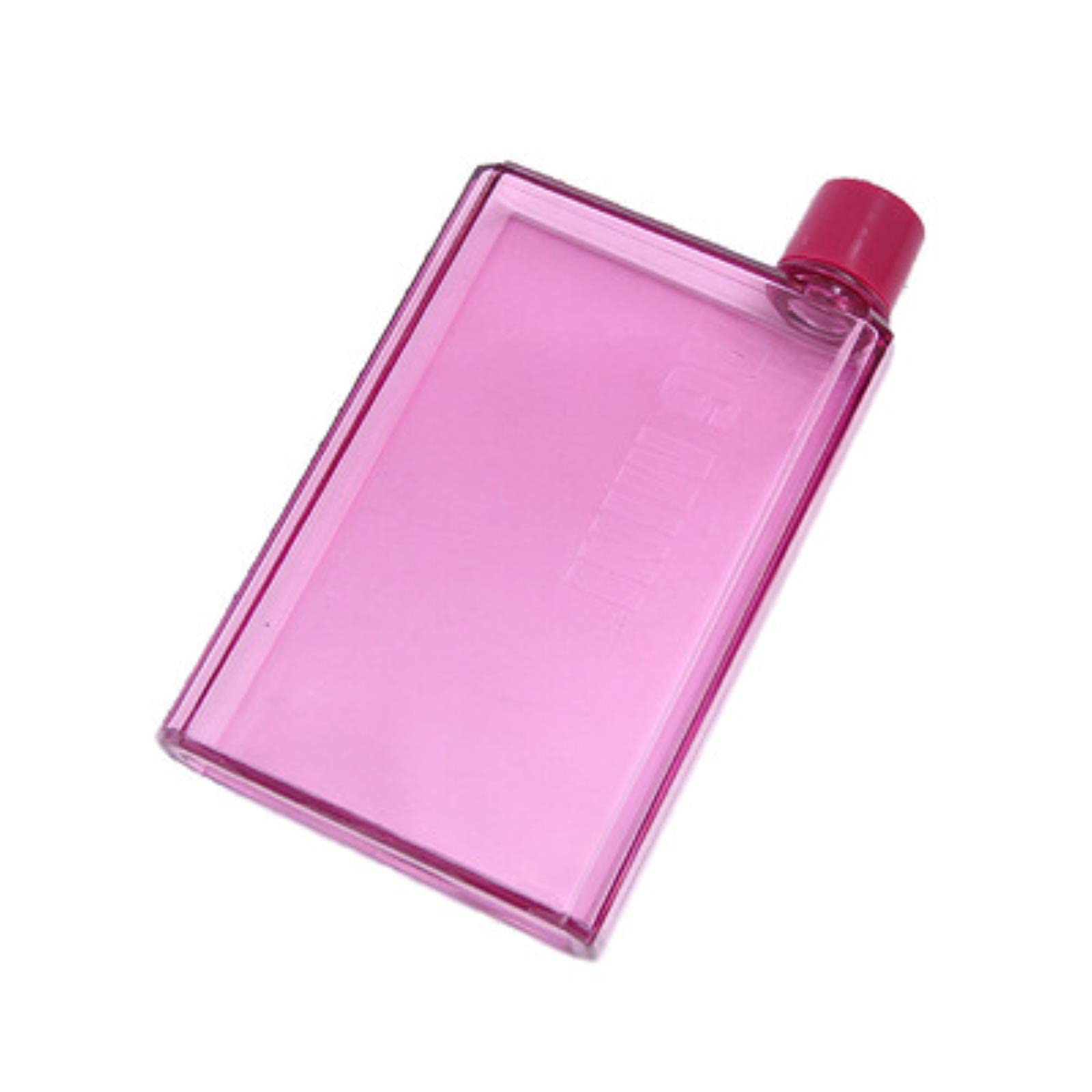 Portable Flat Water Bottle with Notebook - Clear Paper Pad Drink Bottle for Travel, Office & School | BPA-Free Leak Proof Design for Hydration On The Go