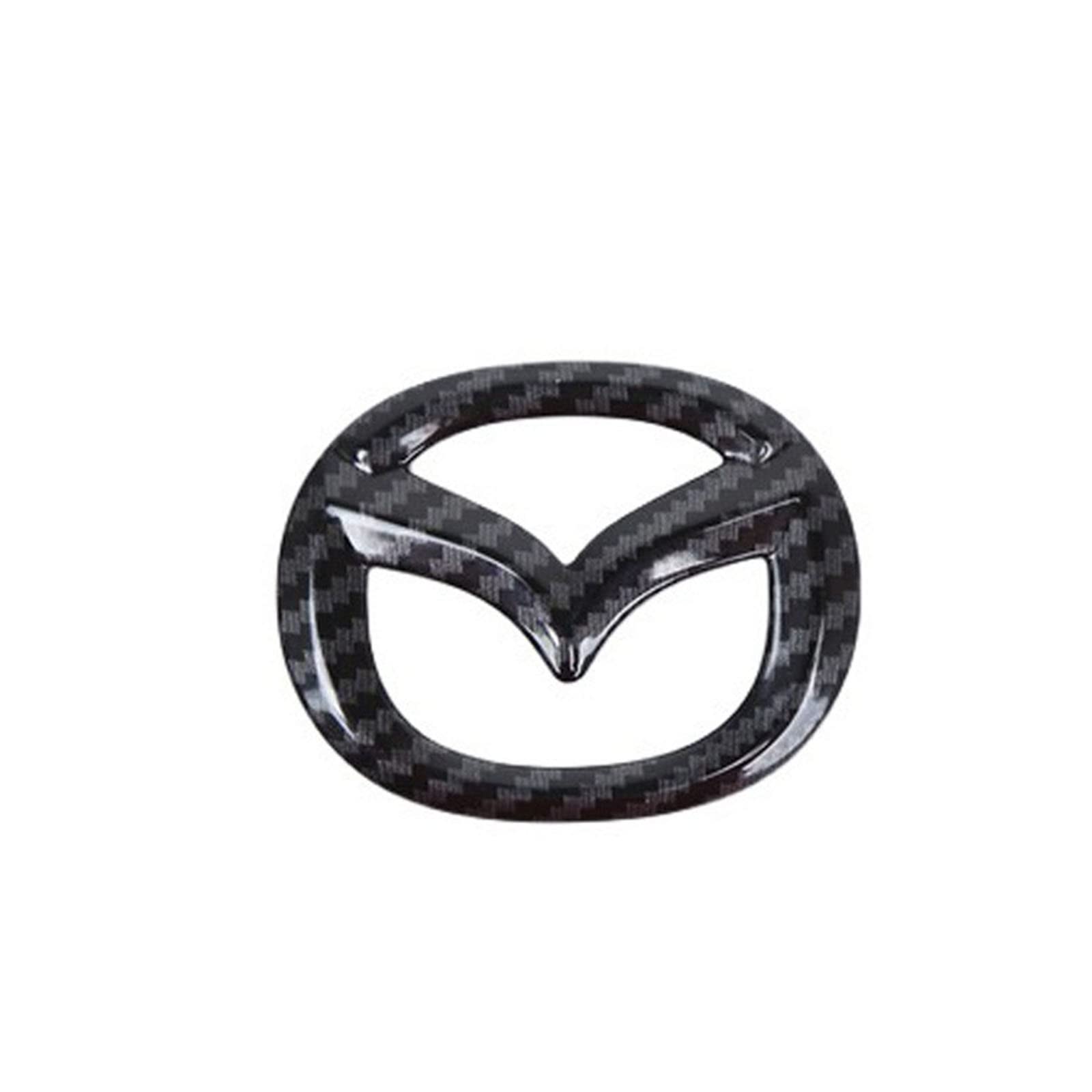 Premium Carbon Fiber Steering Wheel Cover Sticker & Emblem Trim for Mazda 3/6/CX-3/CX-5/CX-9 - Outeroy Compatible Accessories for Enhanced Grip & Style - Perfect for Daily Commute & Road Trips