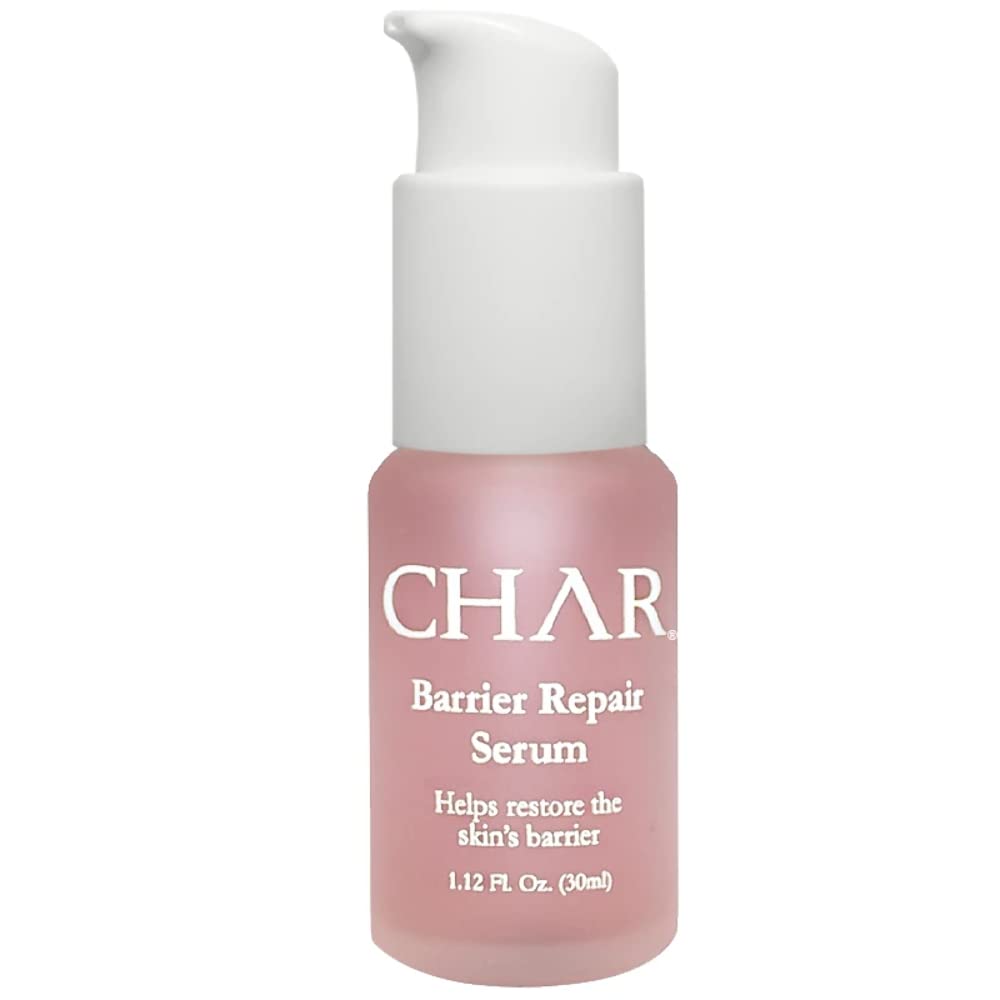 Char Skincare Barrier Repair Serum - 1.12 fl oz | Hydrating Facial Serum for Dry, Sensitive Skin | Day & Night Moisturizer for Skin Barrier Protection & Redness Relief | Perfect for Post-Procedure Care & Winter Skin Repair