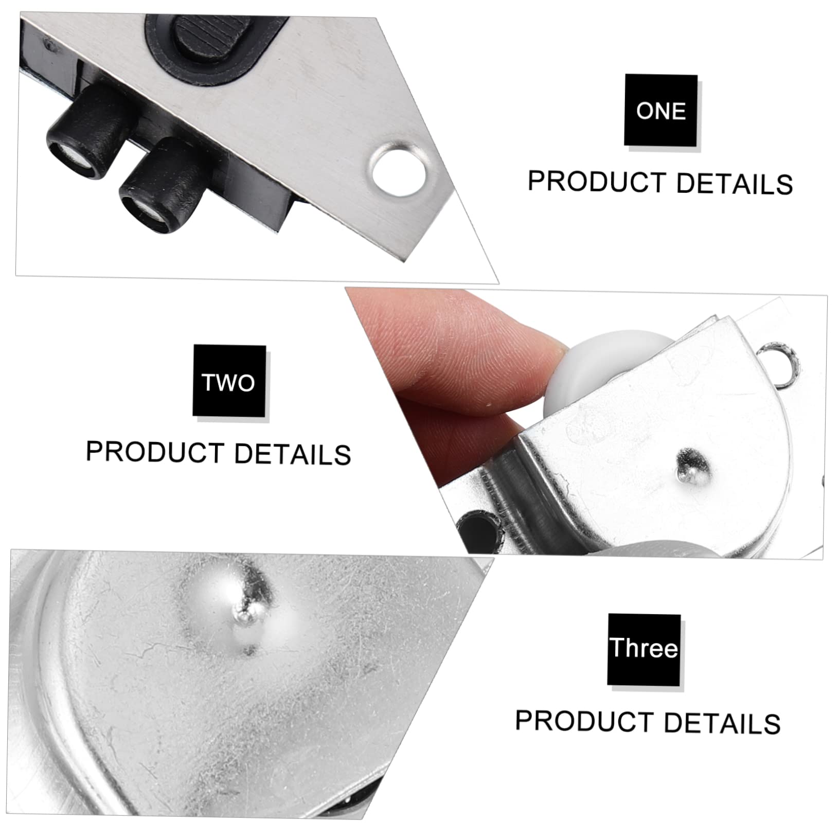 CANIGHT Sliding Door Wheels - Stainless Steel Bearings, Silent Pulley for Smooth Cabinet & Wardrobe Doors - Easy Replacement Kit for Home & Office Furniture