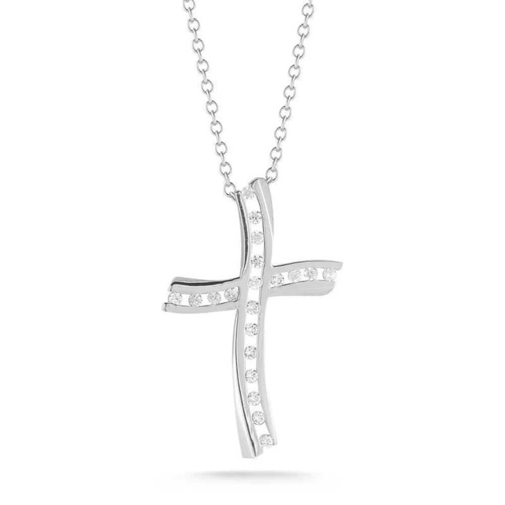 14K Gold Jerusalem Cross Pendant with Genuine Diamonds - Religious Jewelry for Men & Women - Perfect for Gifts, Baptism, and Faith-Based Occasions