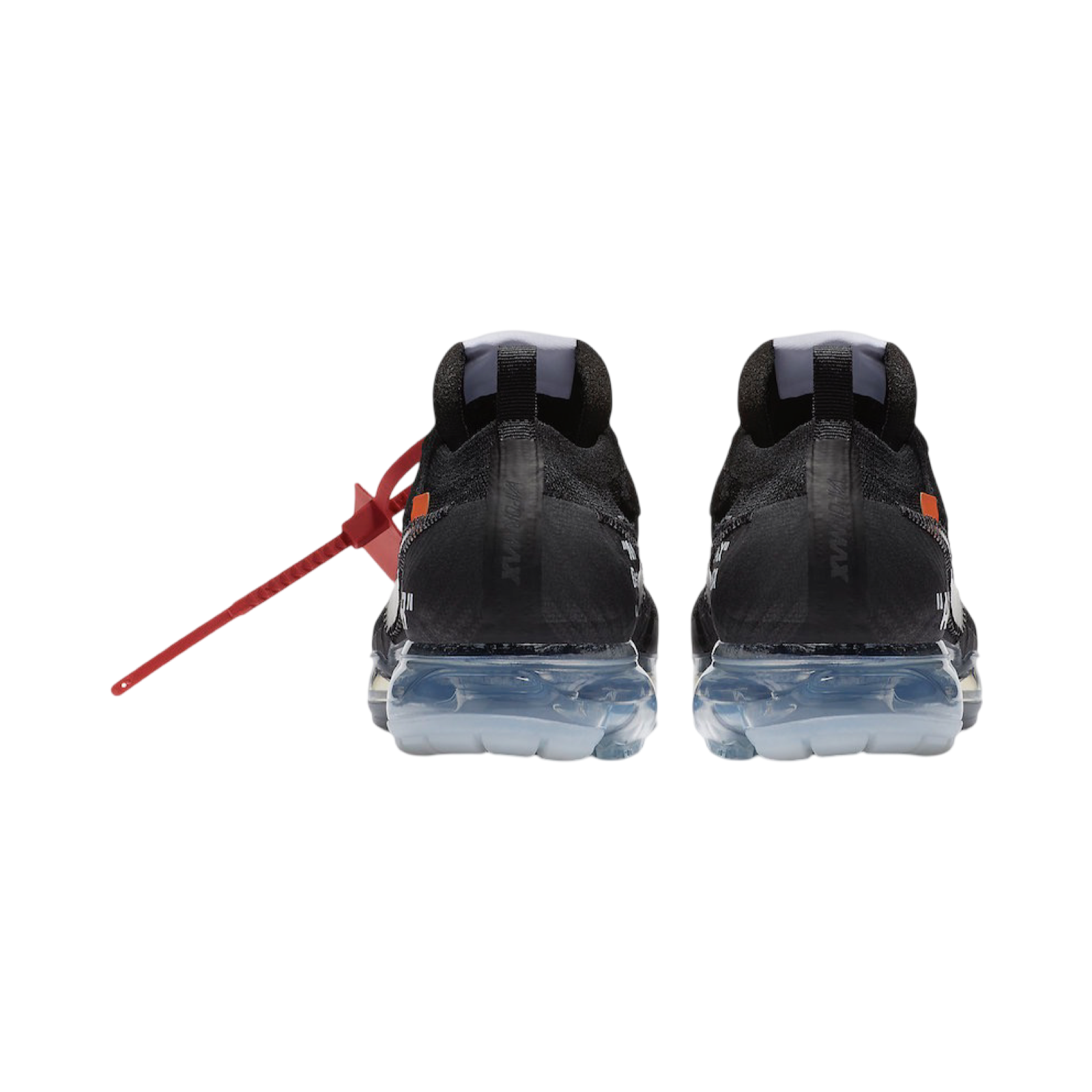 OFF WHITE x Nike Air VaporMax Flyknit Men's Running Shoes (2018) - Black/Clear/Total Orange - Limited Edition Sneakers for Streetwear & Gym Workouts