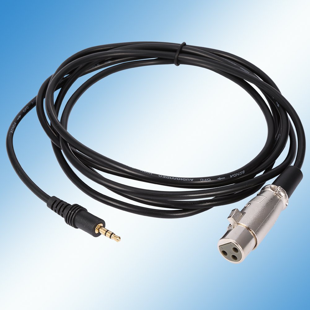 Zerone 10FT XLR Female to 3.5mm Male Microphone Cable - 3 Pin XLR to 1/8