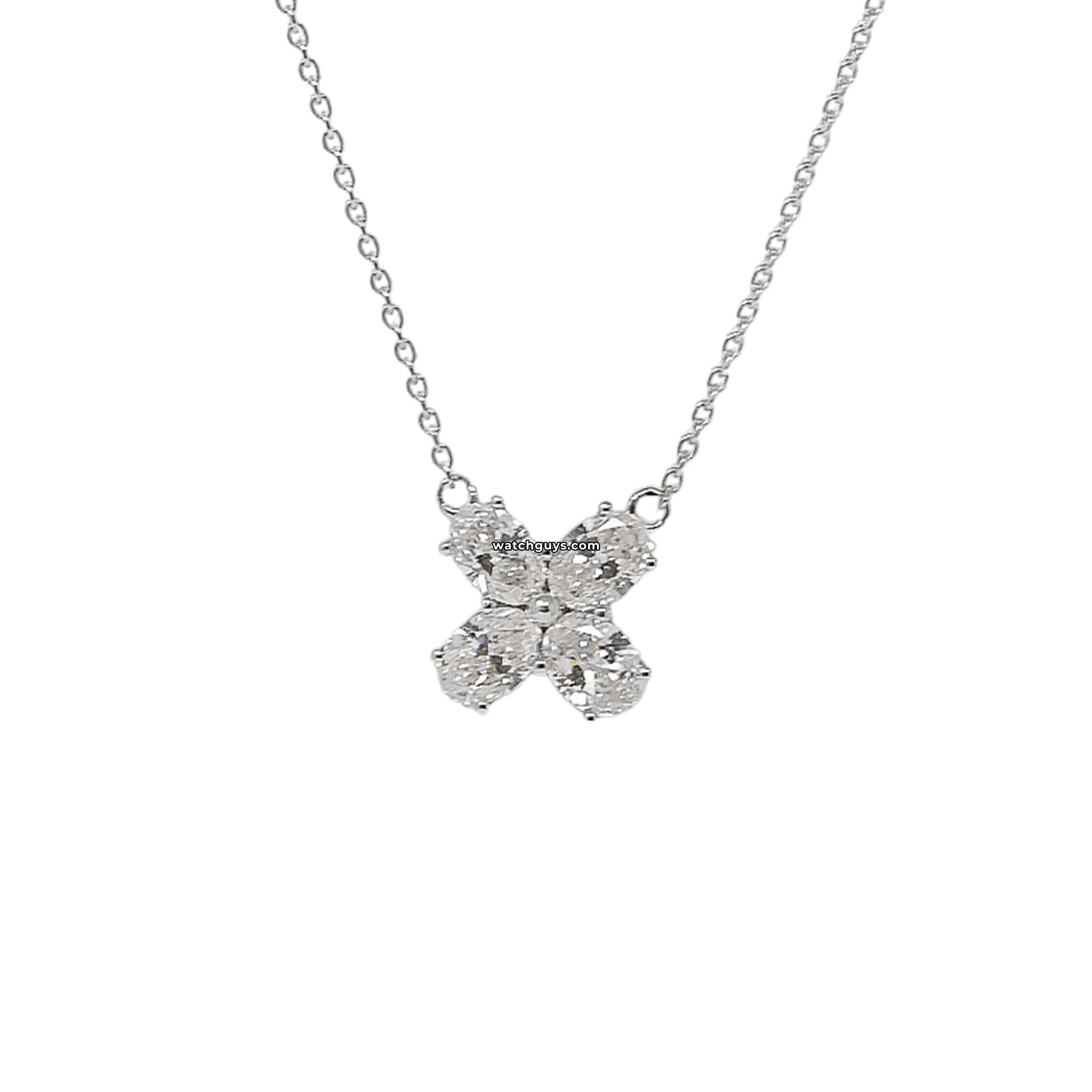 1.21 Carat Oval Diamond Pendant Necklace in 18K White Gold with 4 Prongs - Elegant Jewelry for Women, Perfect for Weddings, Anniversaries & Special Occasions