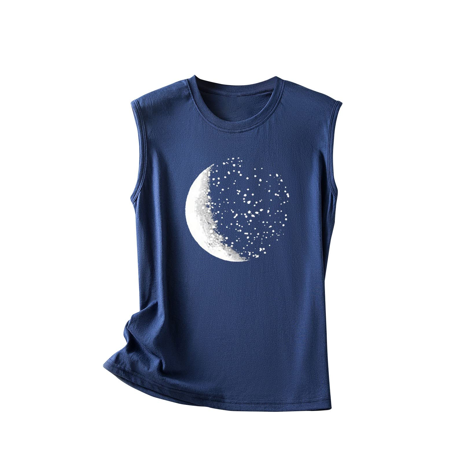 Women's Summer Tank Tops - Casual & Dressy Sleeveless Crewneck Basic Shirts in Navy | Perfect for Beach, Gym, and Everyday Wear