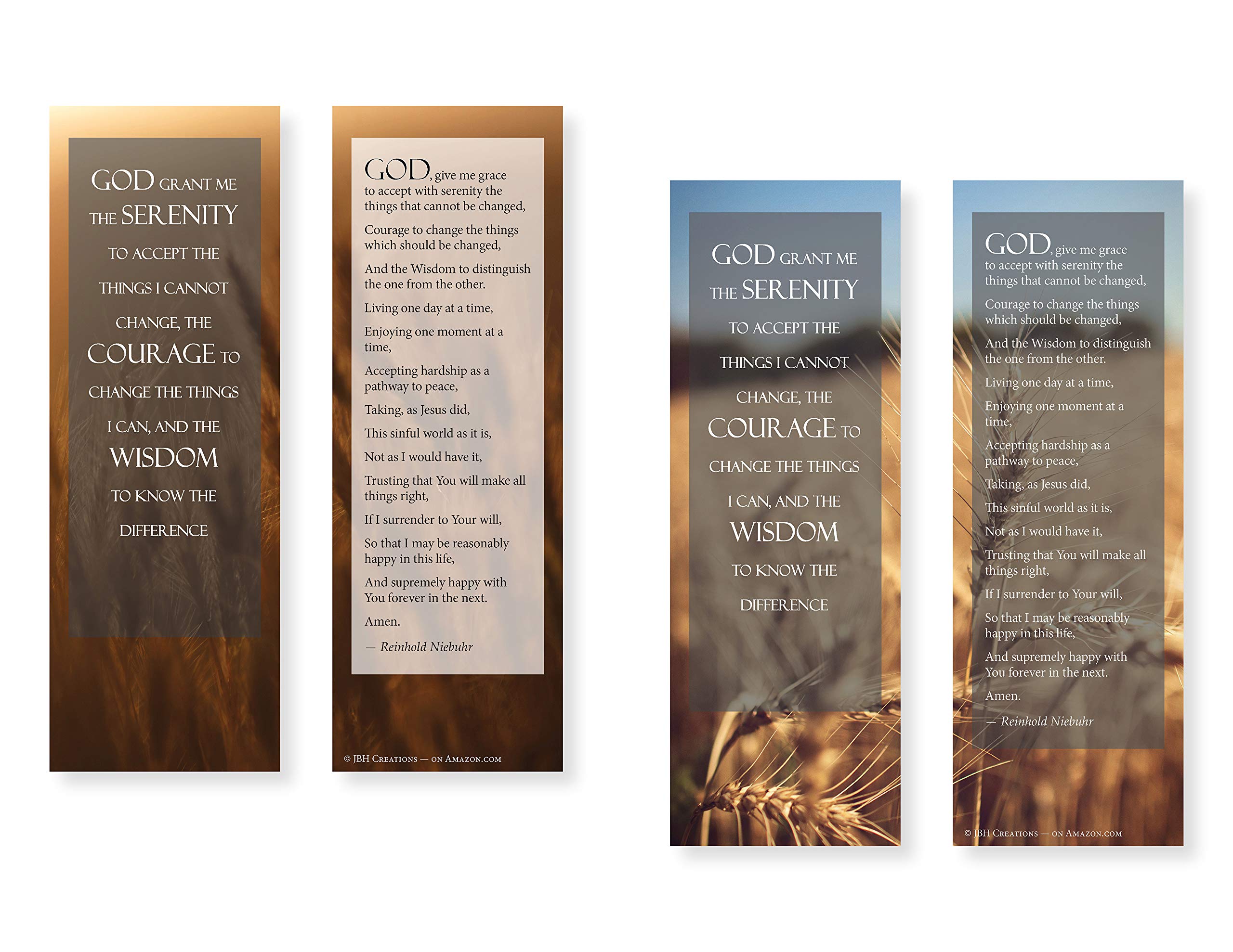 Serenity Prayer Bookmarks - Pack of 48 Inspirational Gift for Bible Study, Recovery Groups & Daily Reflection